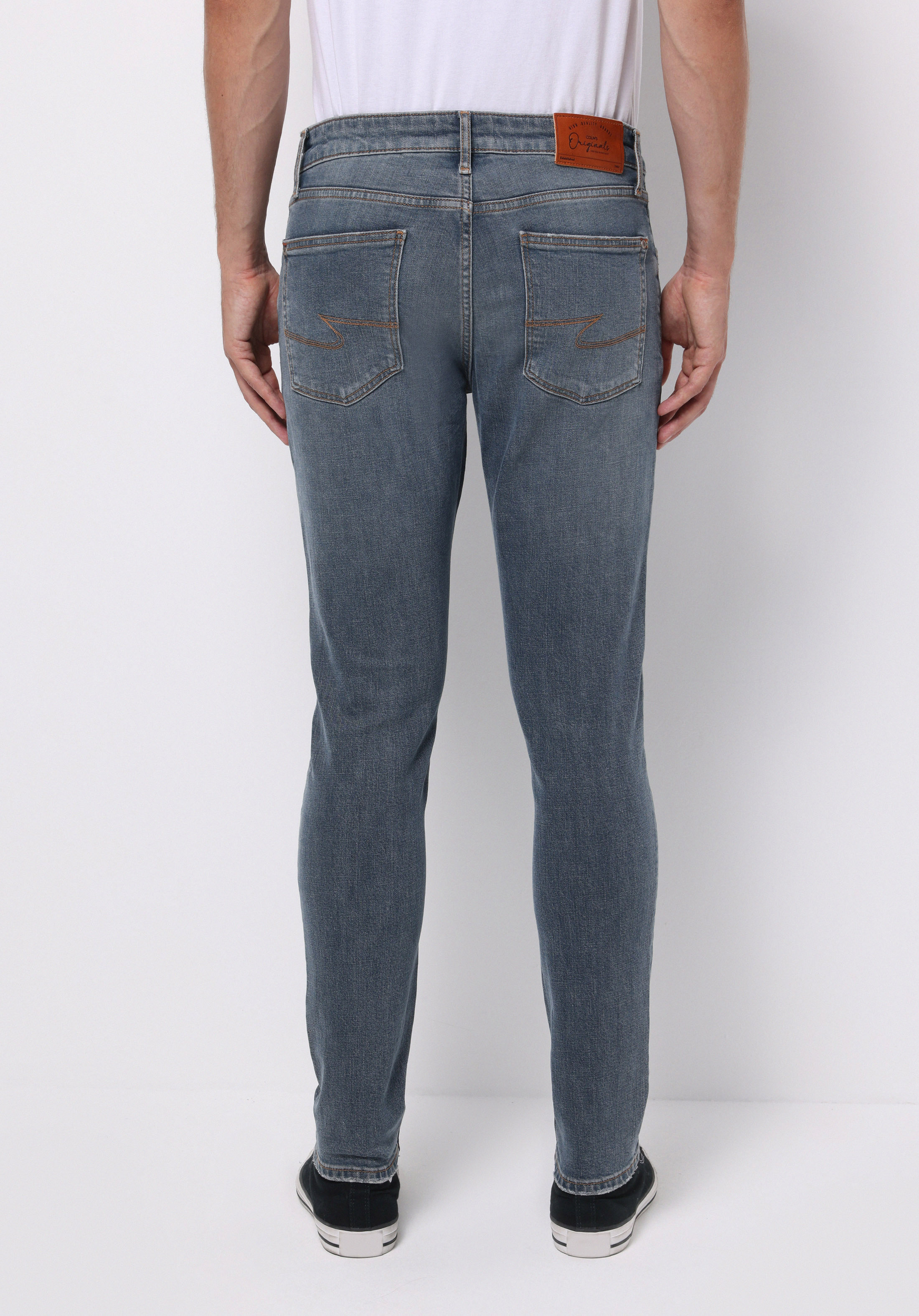 Afișați detalii pentru Pantaloni De Barbati Albastru Slim Fit 041 Danny Cl1076960