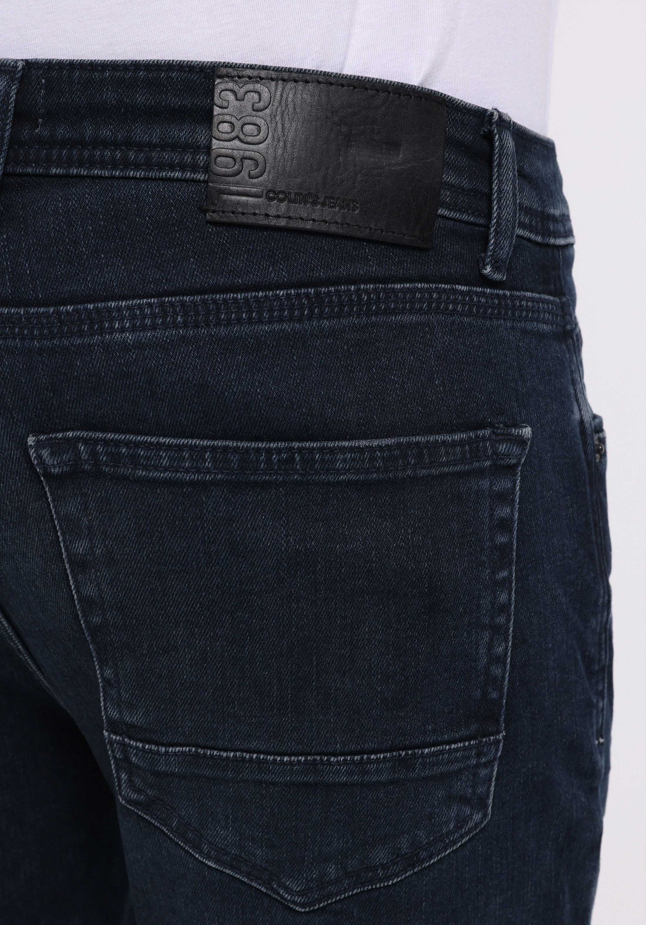 Afișați detalii pentru Pantaloni De Barbati Albastru Straight Fit 044 Karl Cl1076971