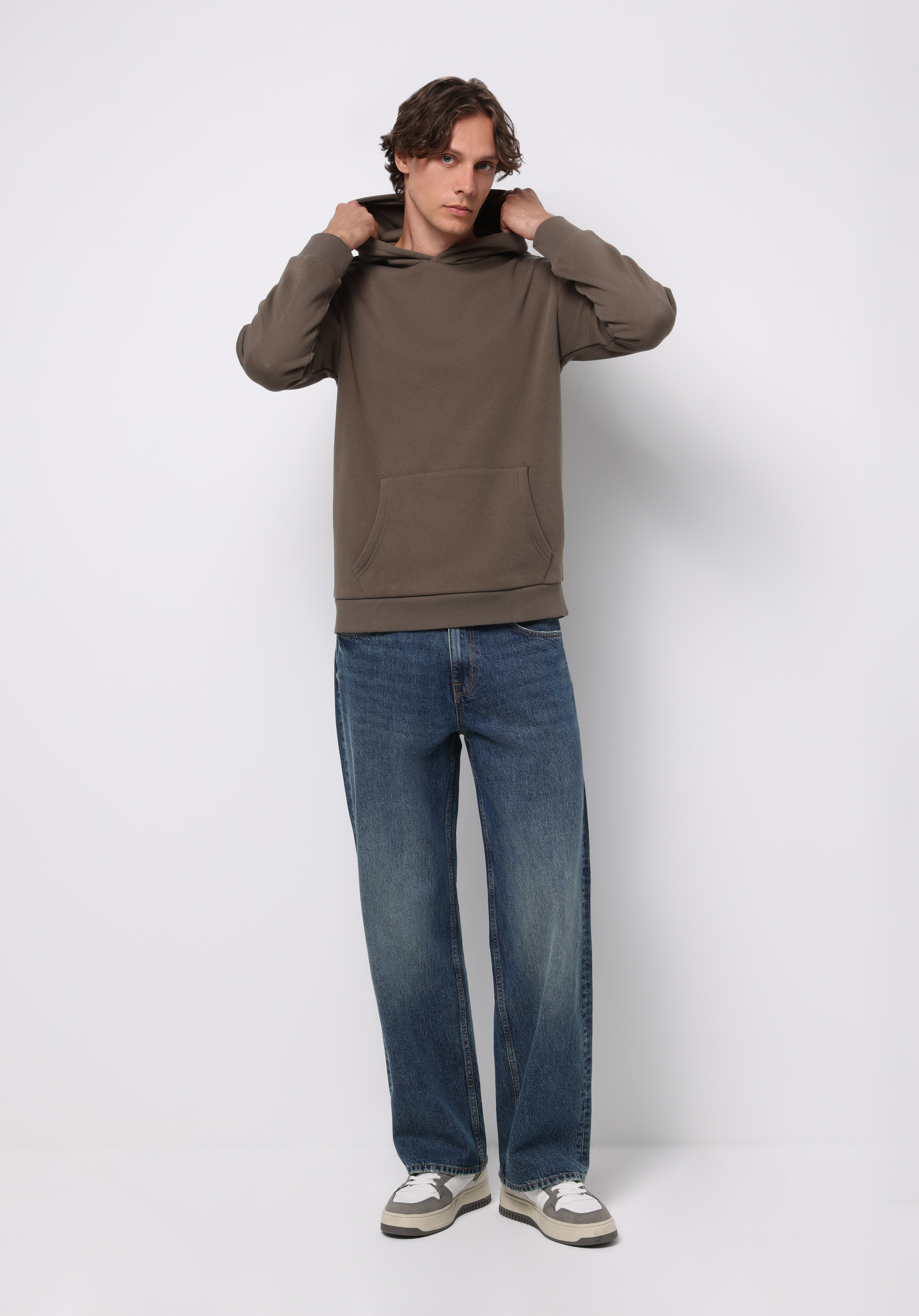 Afișați detalii pentru Hanorac / Bluza De Barbati Maro Regular Fit  Cl1076340