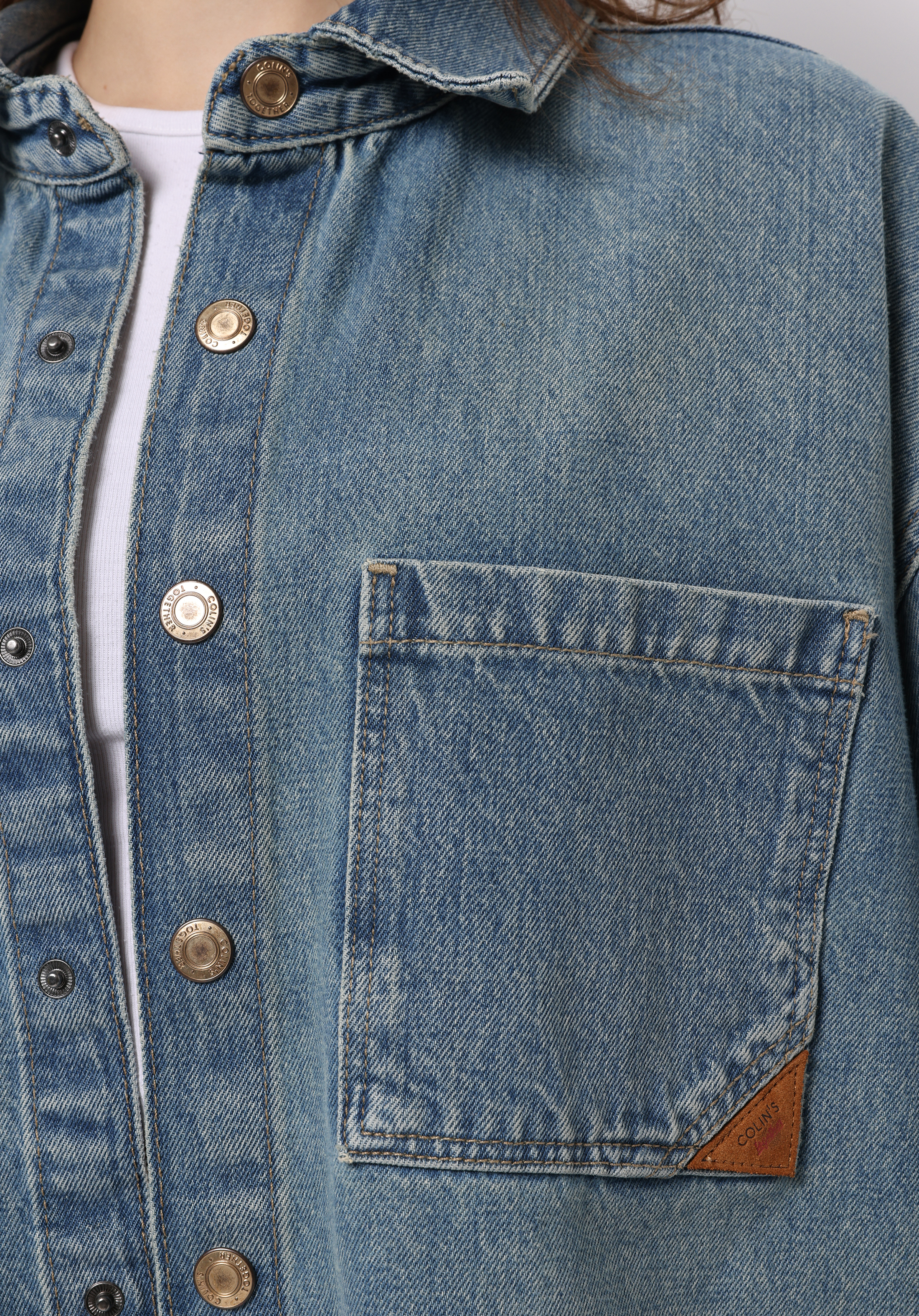 Afișați detalii pentru Jachetă De Dama Albastru Oversize Fit  Cl1076160