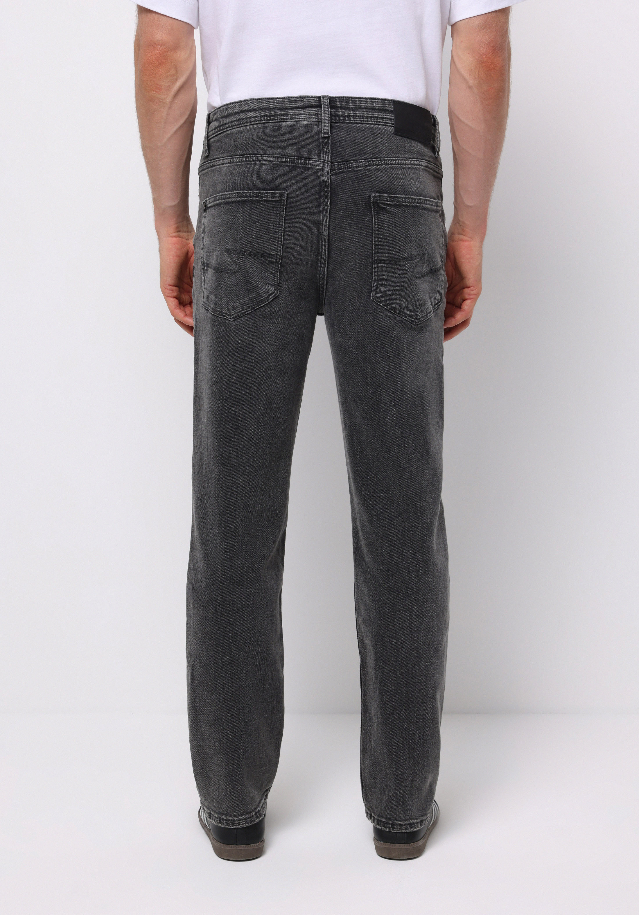 Afișați detalii pentru Pantaloni De Barbati Negru Loose Straight Fit  Cl1077183