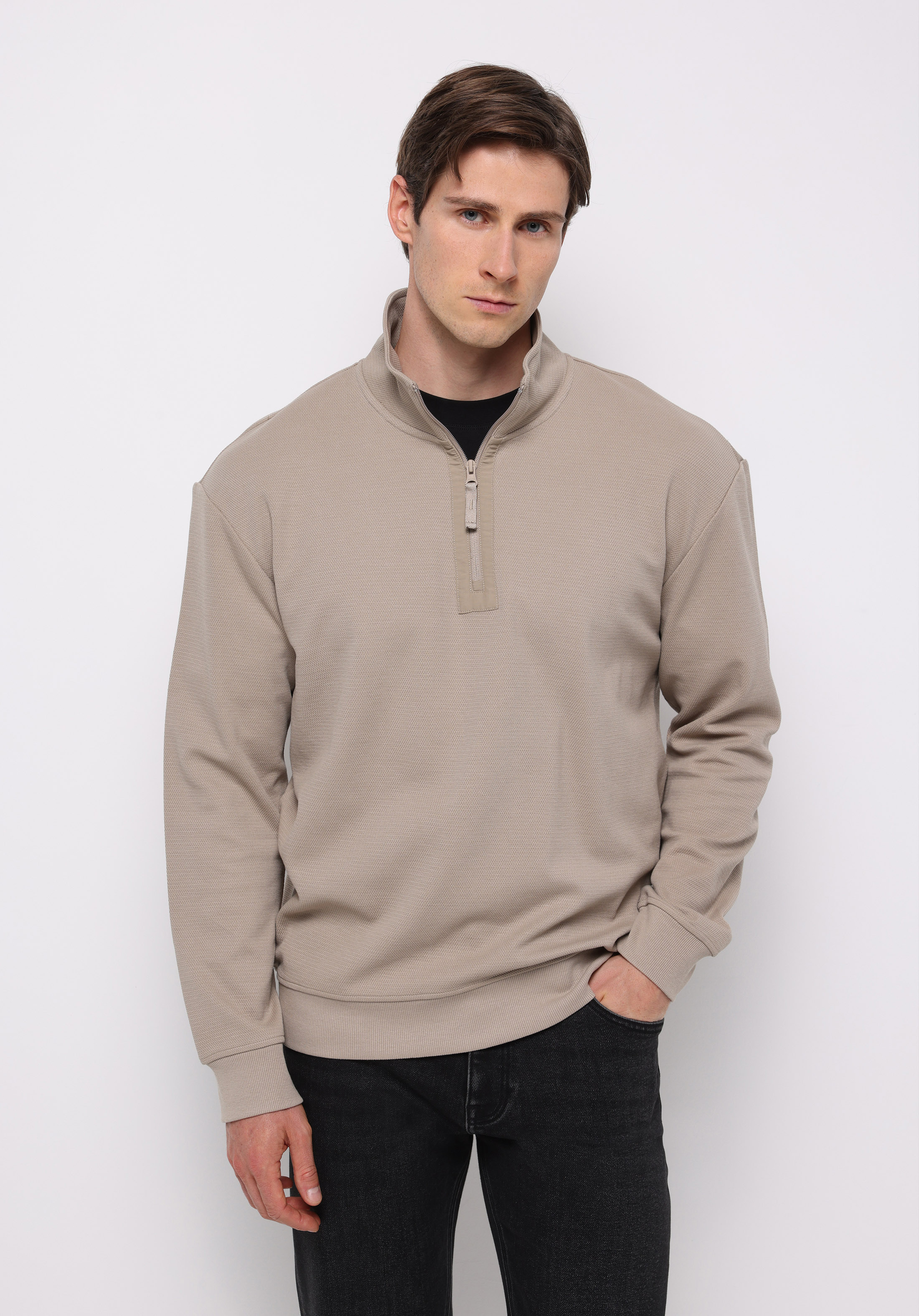 Afișați detalii pentru Hanorac / Bluza De Barbati Bej Comfort Fit  Cl1076495