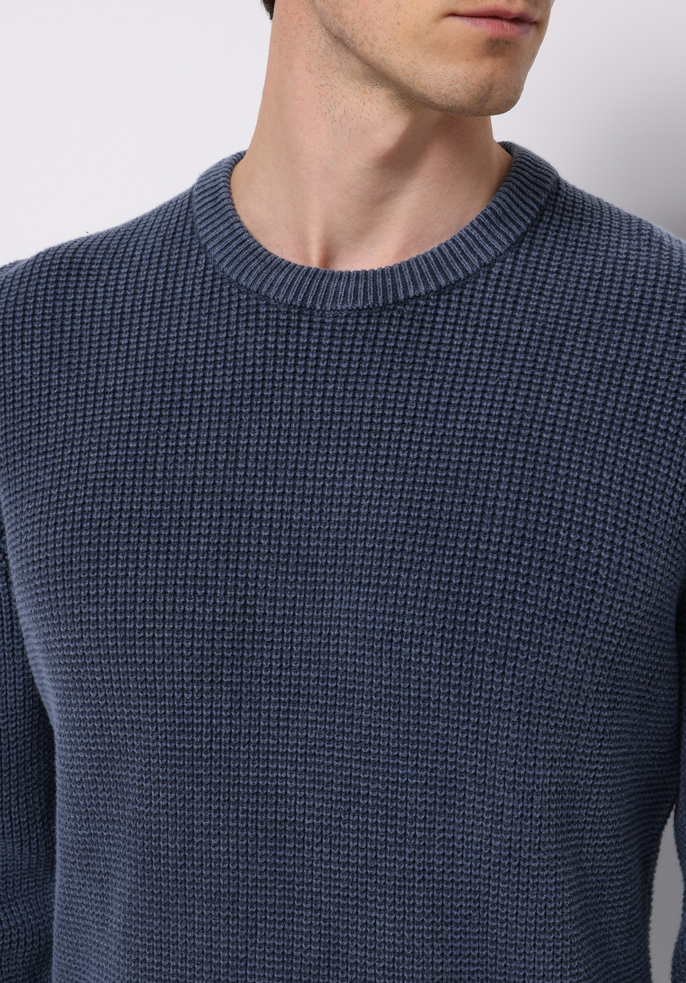 Afișați detalii pentru Pulover De Barbati Albastru Regular Fit  Cl1076731