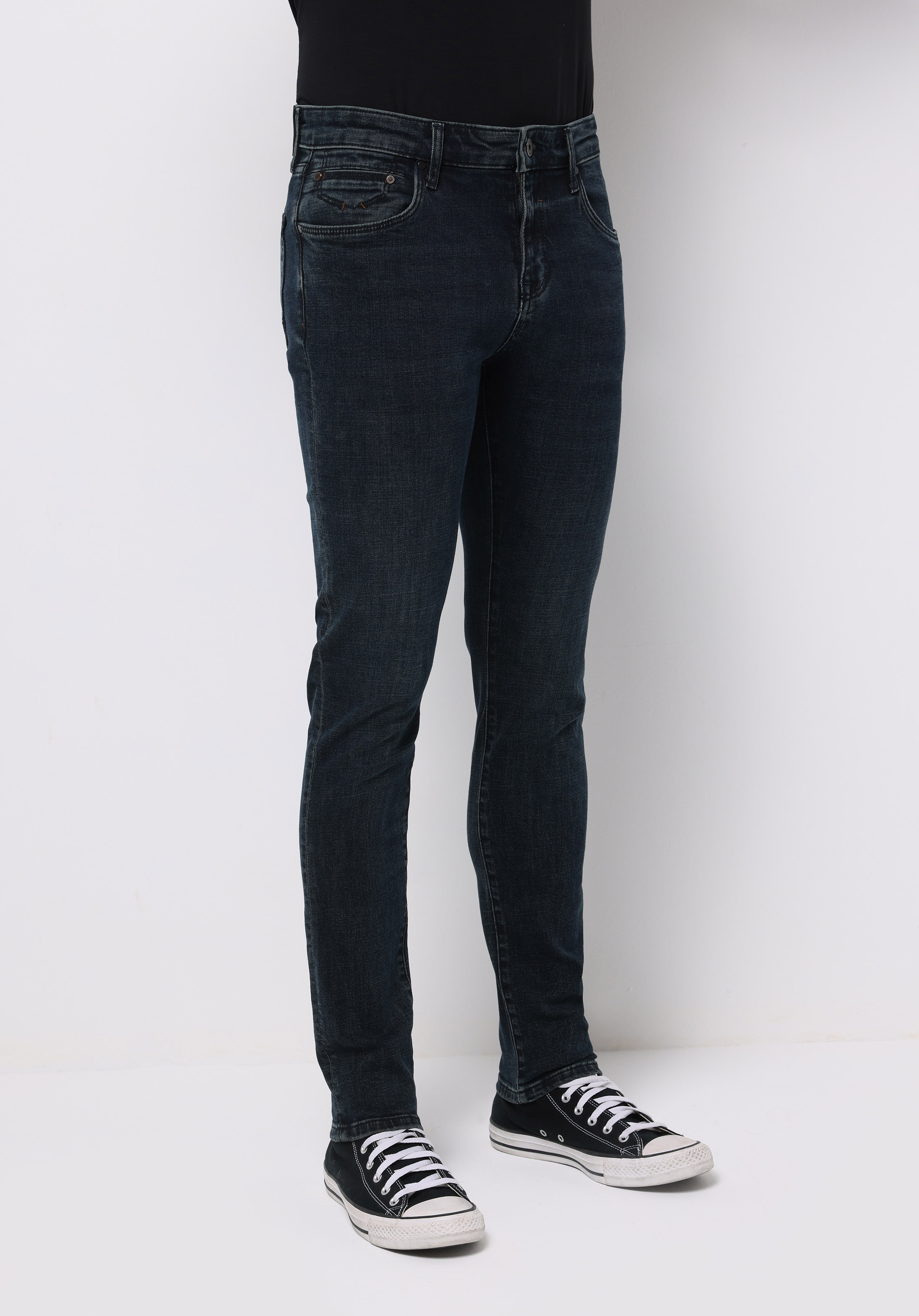 Afișați detalii pentru Pantaloni De Barbati Albastru Inchis Slim Fit 041 Danny Cl1076963