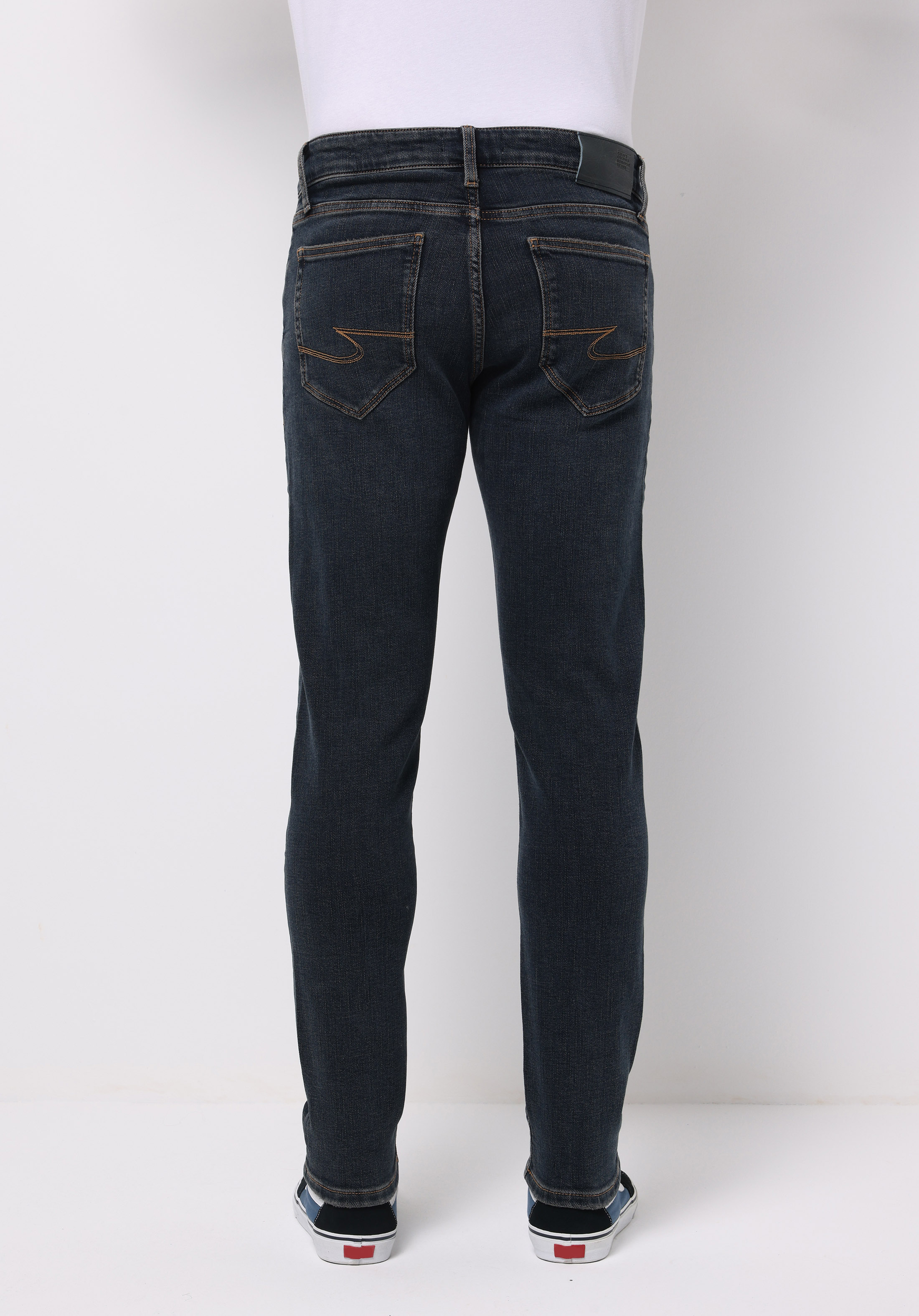 Afișați detalii pentru Pantaloni De Barbati Albastru Marin Slim Fit 041 Danny Cl1077386