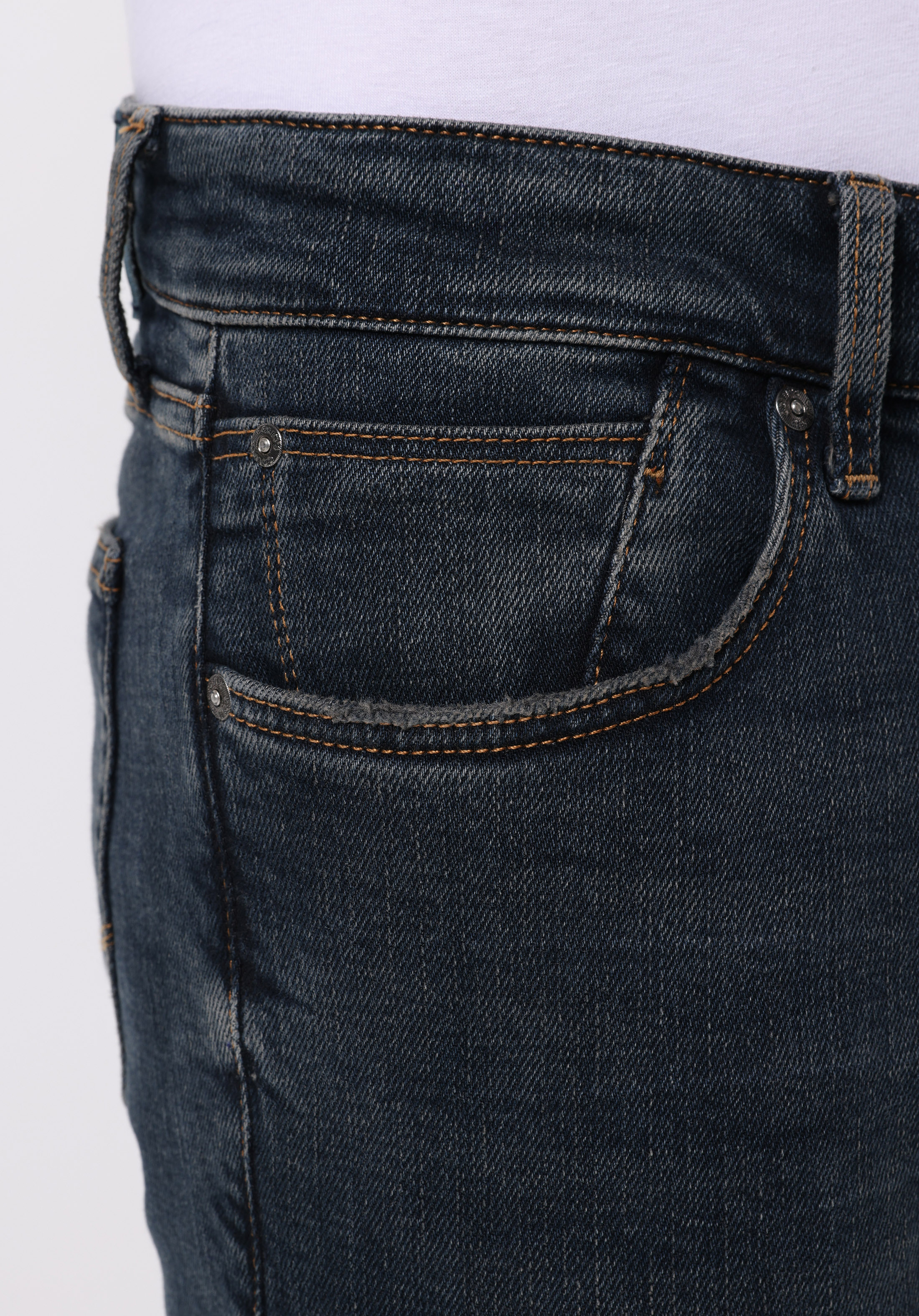 Afișați detalii pentru Pantaloni De Barbati Albastru Marin Slim Fit 041 Danny Cl1077386