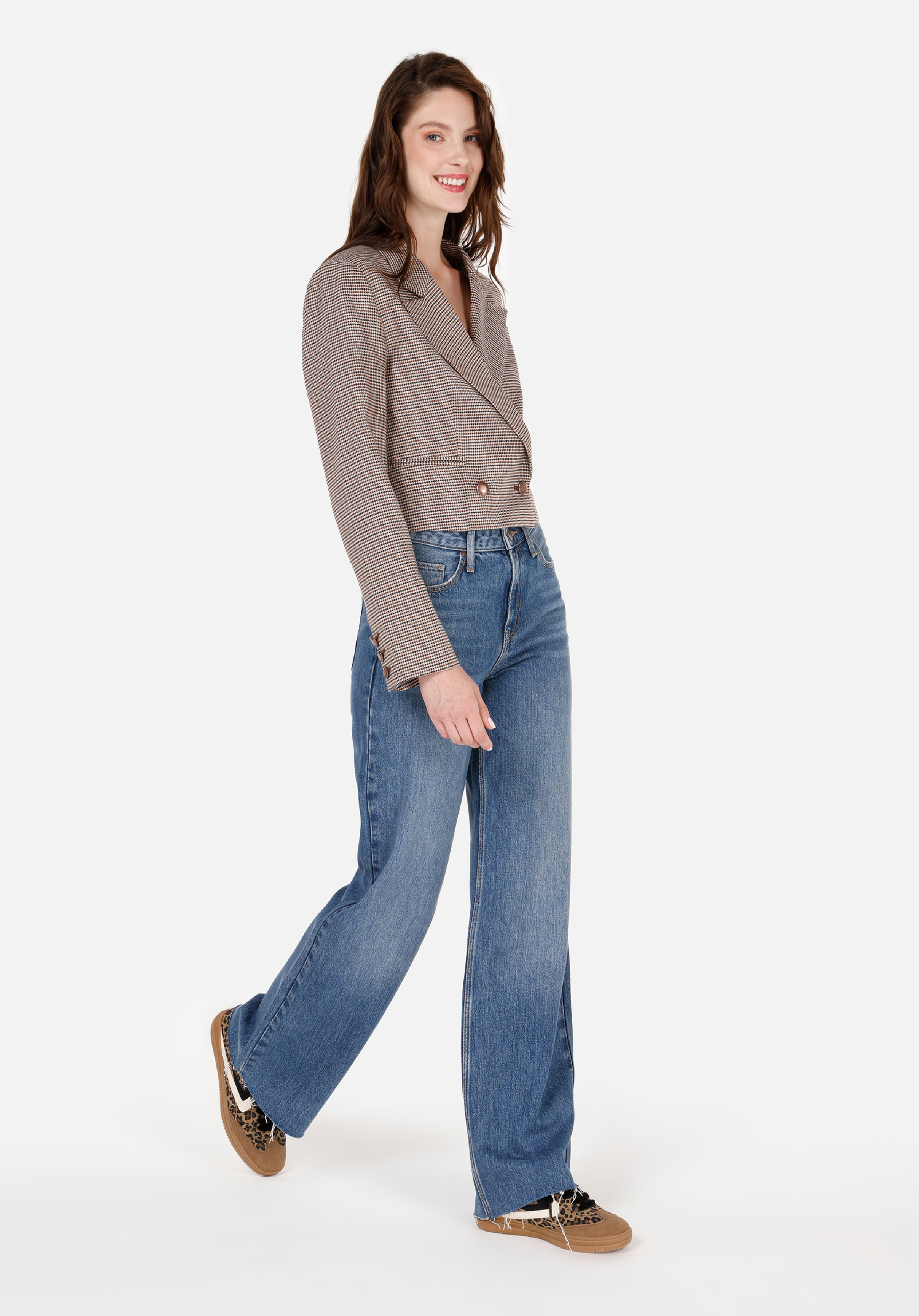 Afișați detalii pentru Pantaloni De Dama Albastru Regular Fit 970 Berry Cl1070768
