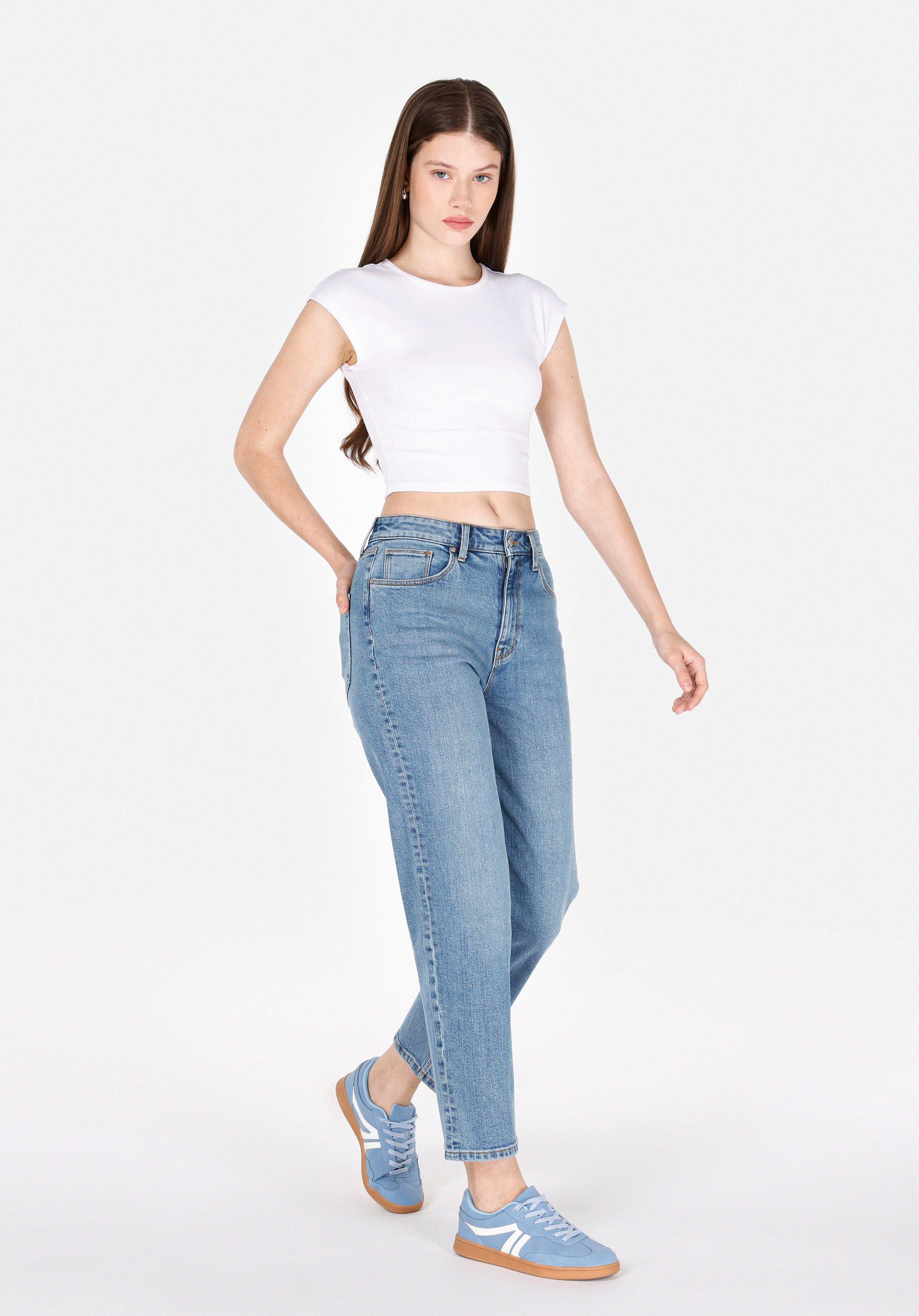 Afișați detalii pentru Pantaloni De Dama  Straight Fit 884 Lauren Cl1073556