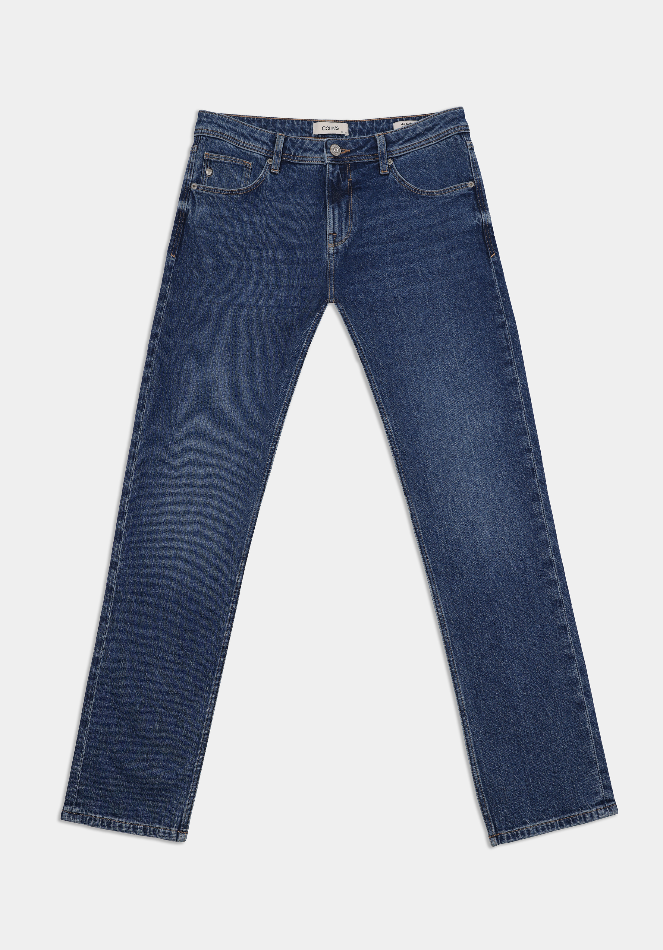 Afișați detalii pentru Pantaloni De Barbati Albastru Straight Fit 044 Karl Cl1076555