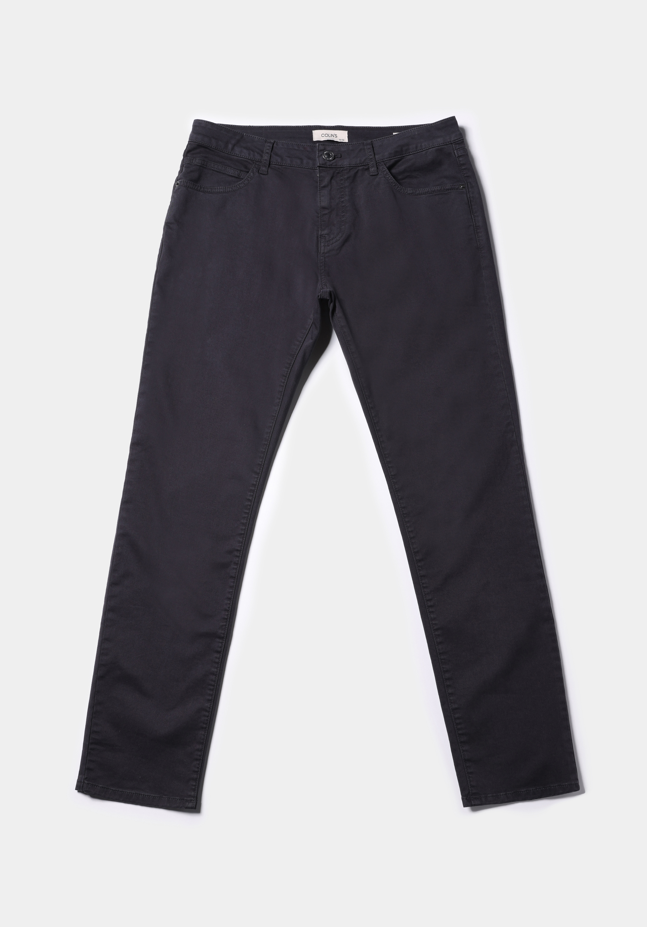 Afișați detalii pentru Pantaloni Gri Pentru Bărbați Cu Talie Dreaptă Cu Talie Dreaptă