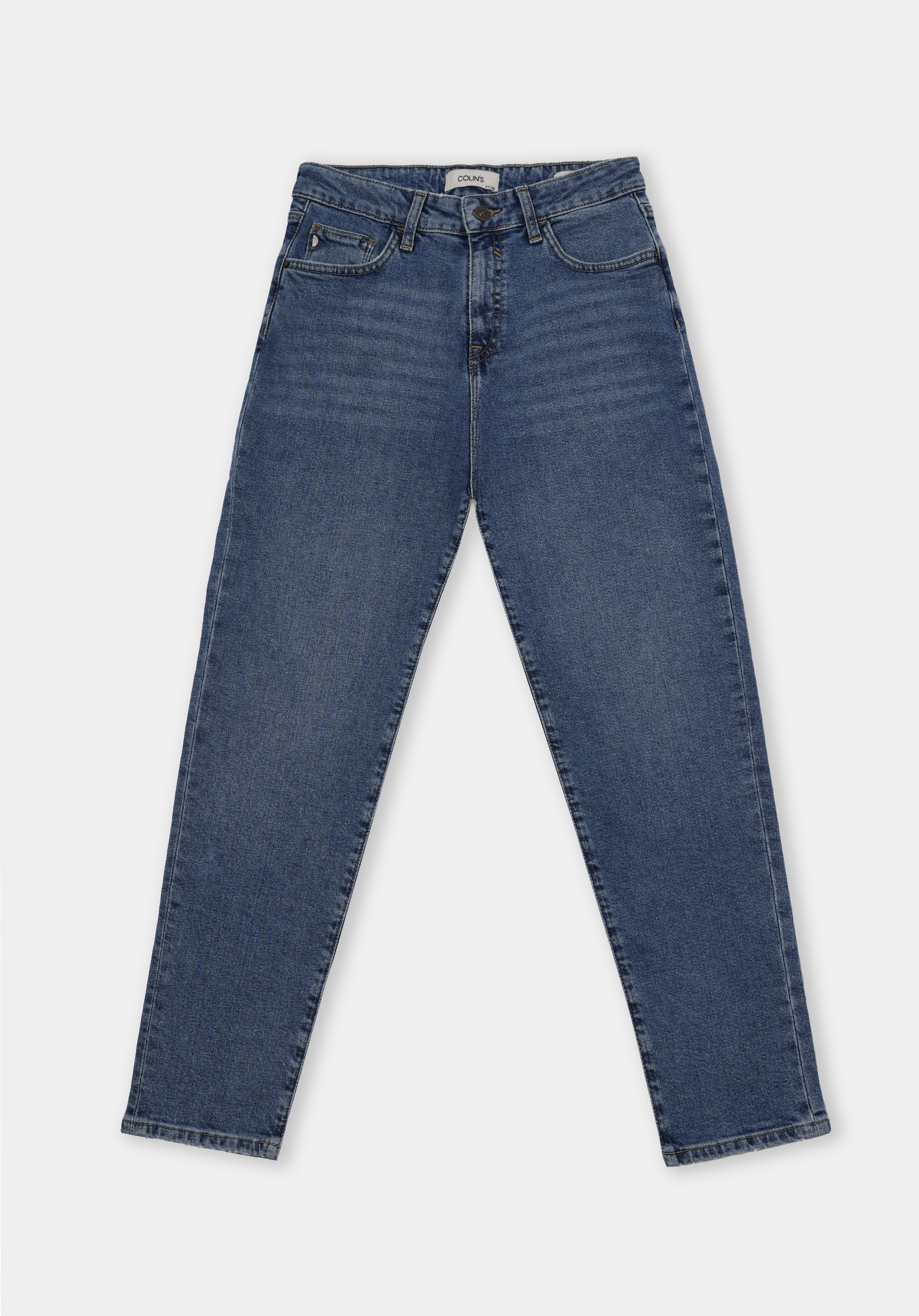 Afișați detalii pentru Pantaloni De Dama Albastru Mom Fit 896  Maria Cl1076561