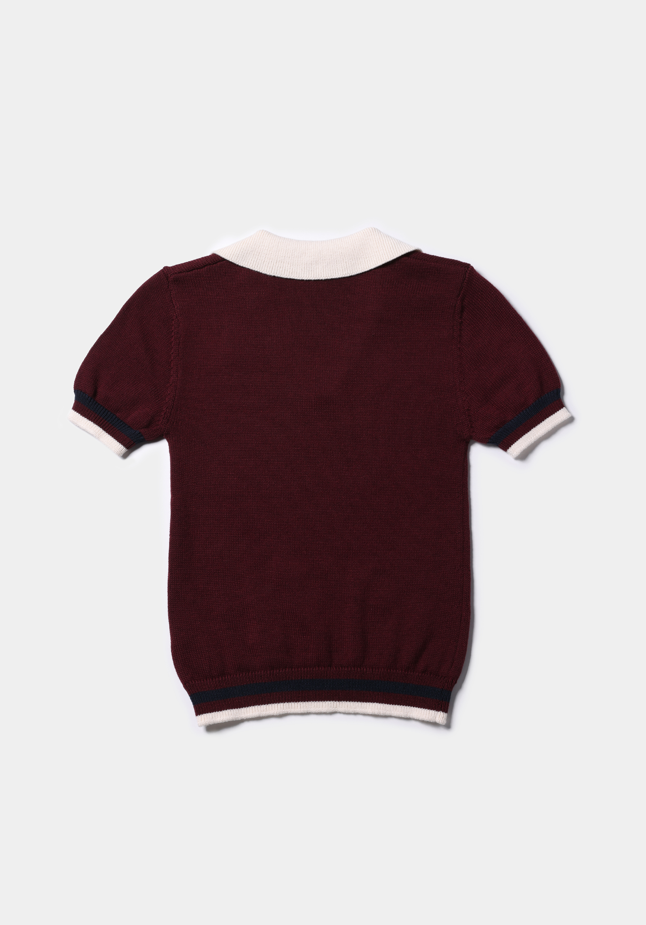 Afișați detalii pentru Pulover Cu Mâneci Scurte De Dama Bordo Slim Fit  Cl1075511