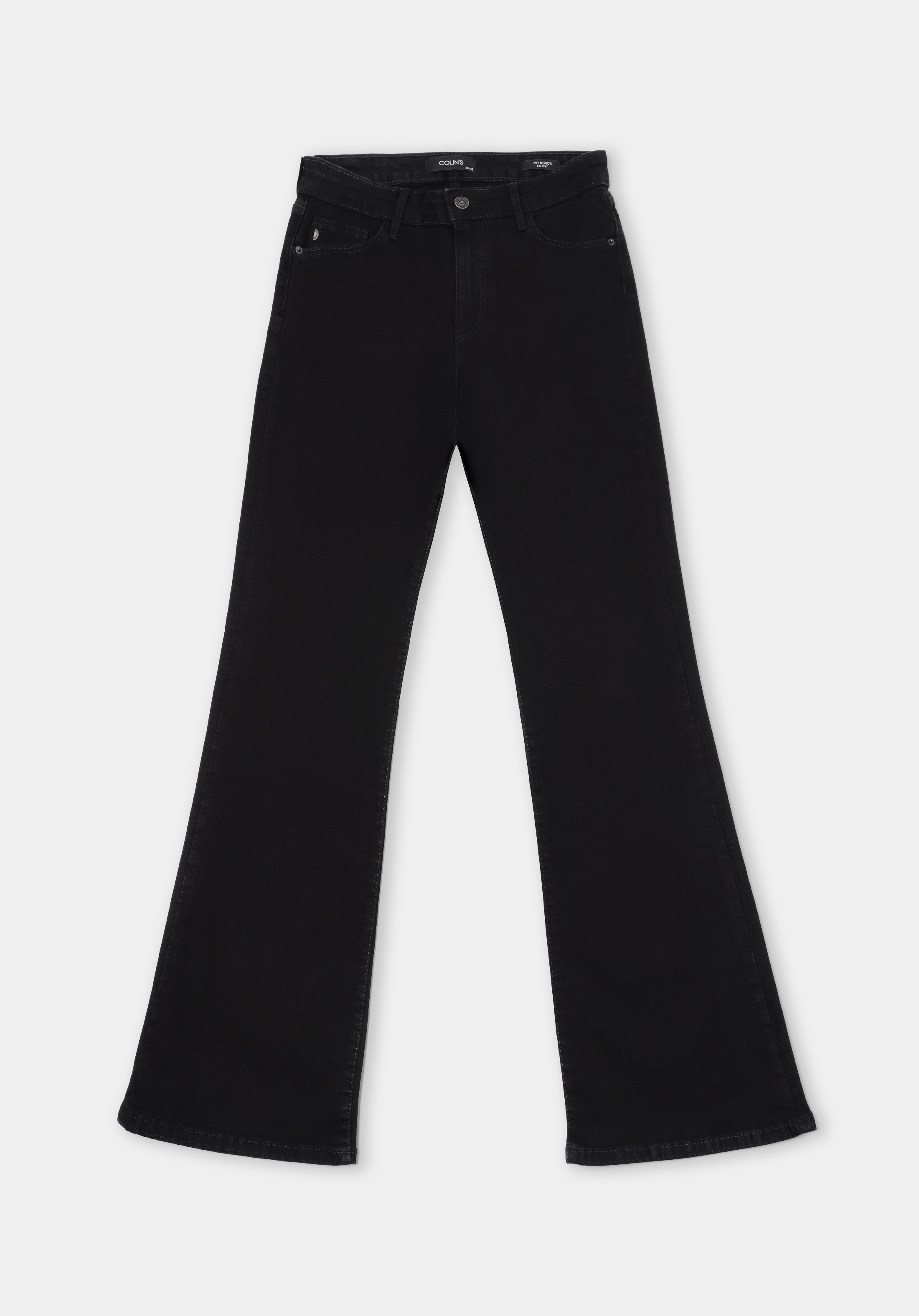 Afișați detalii pentru Regular Fit Mid Waist Bootcut Blugi Din Denim Pentru Femei