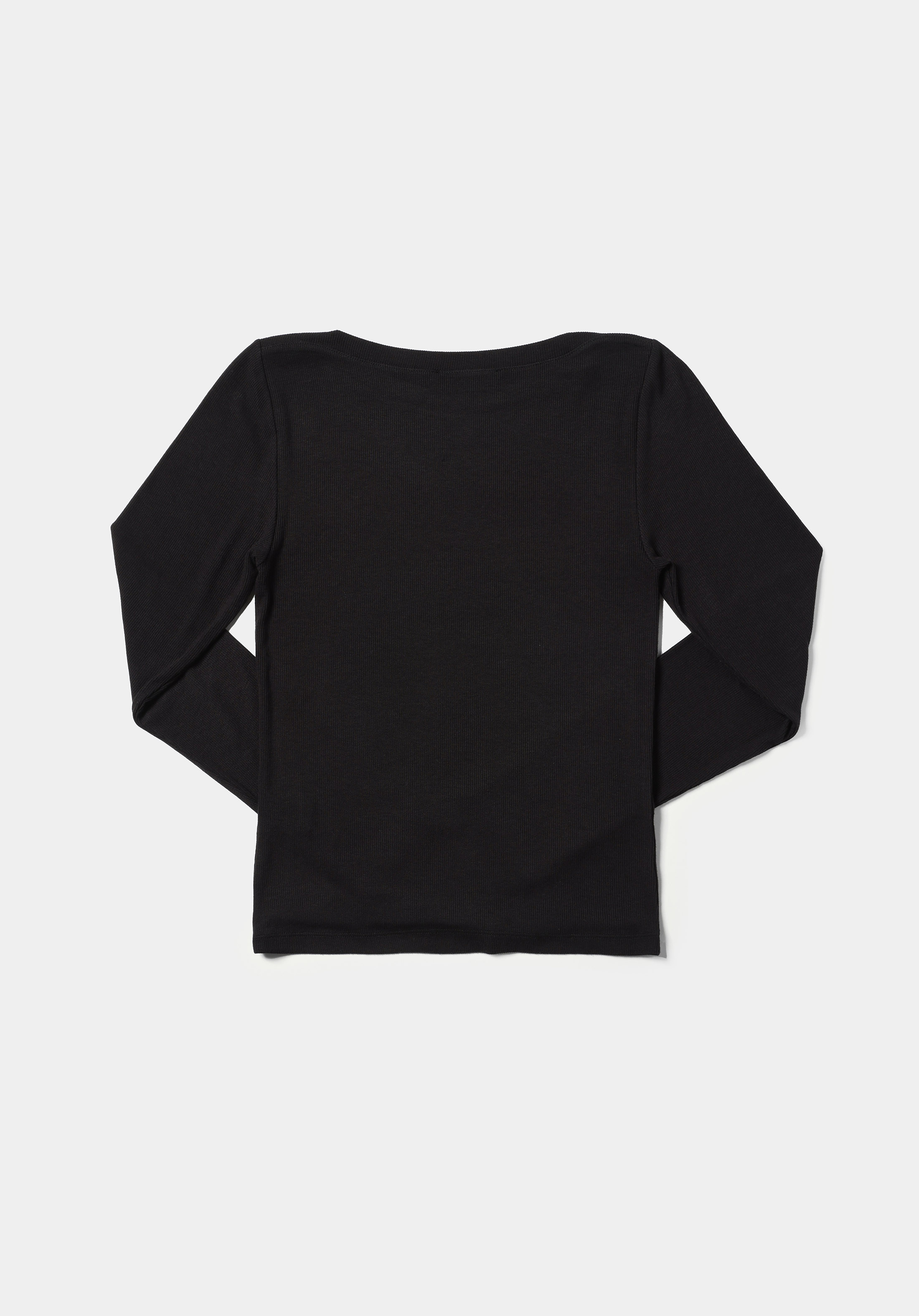 Afișați detalii pentru Tricou Cu Maneca Lunga De Dama Negru Slim Fit  Cl1070957