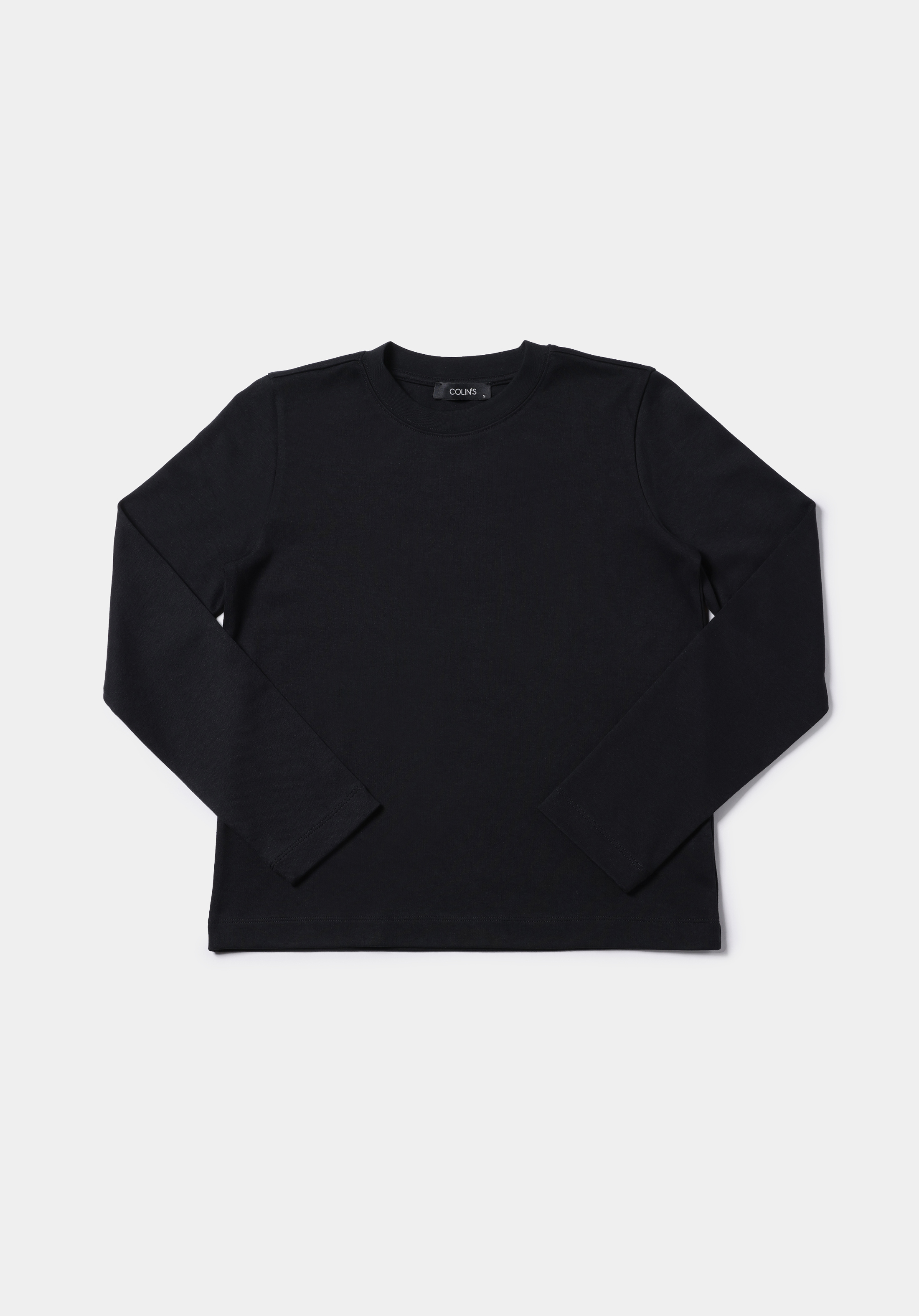 Afișați detalii pentru Tricou Cu Maneca Lunga De Dama Negru Regular Fit  Cl1076451