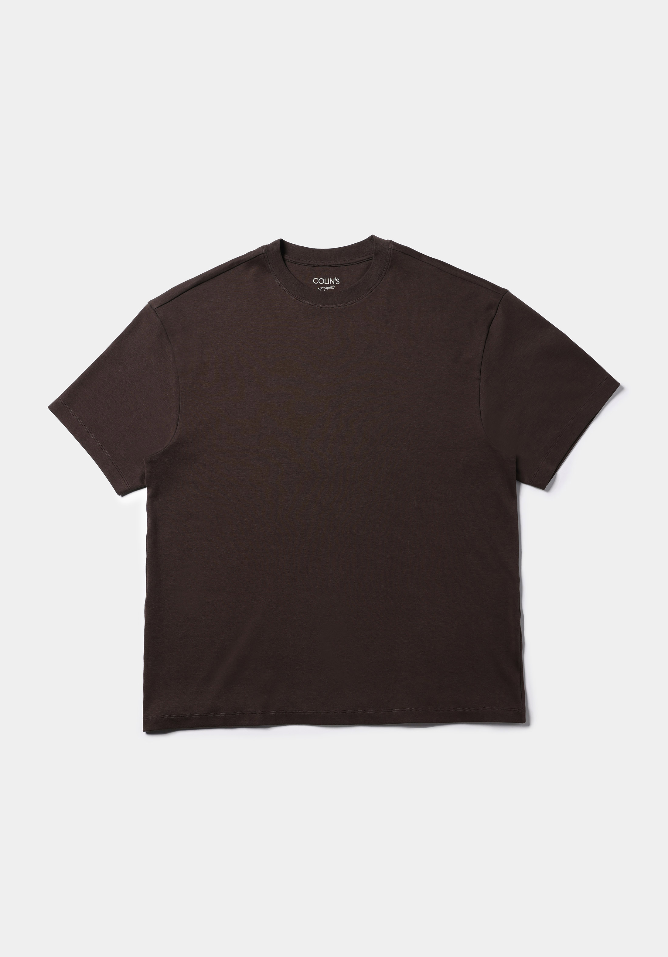 Afișați detalii pentru Tricou Cu Maneca Scurta De Barbati Maro Oversize Fit  Cl1076602