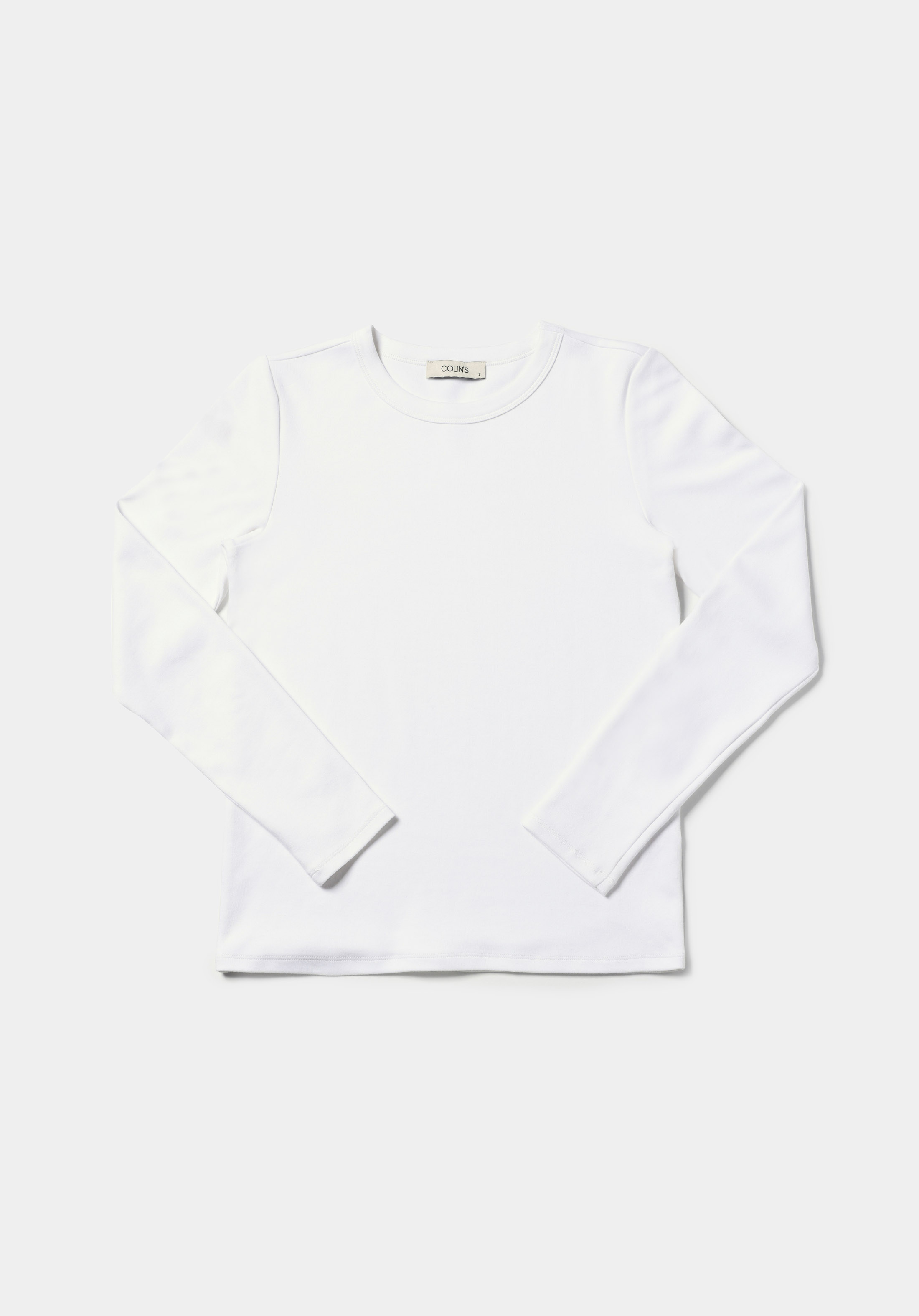 Afișați detalii pentru Tricou Cu Maneca Lunga De Dama Alb Slim Fit  Cl1076452