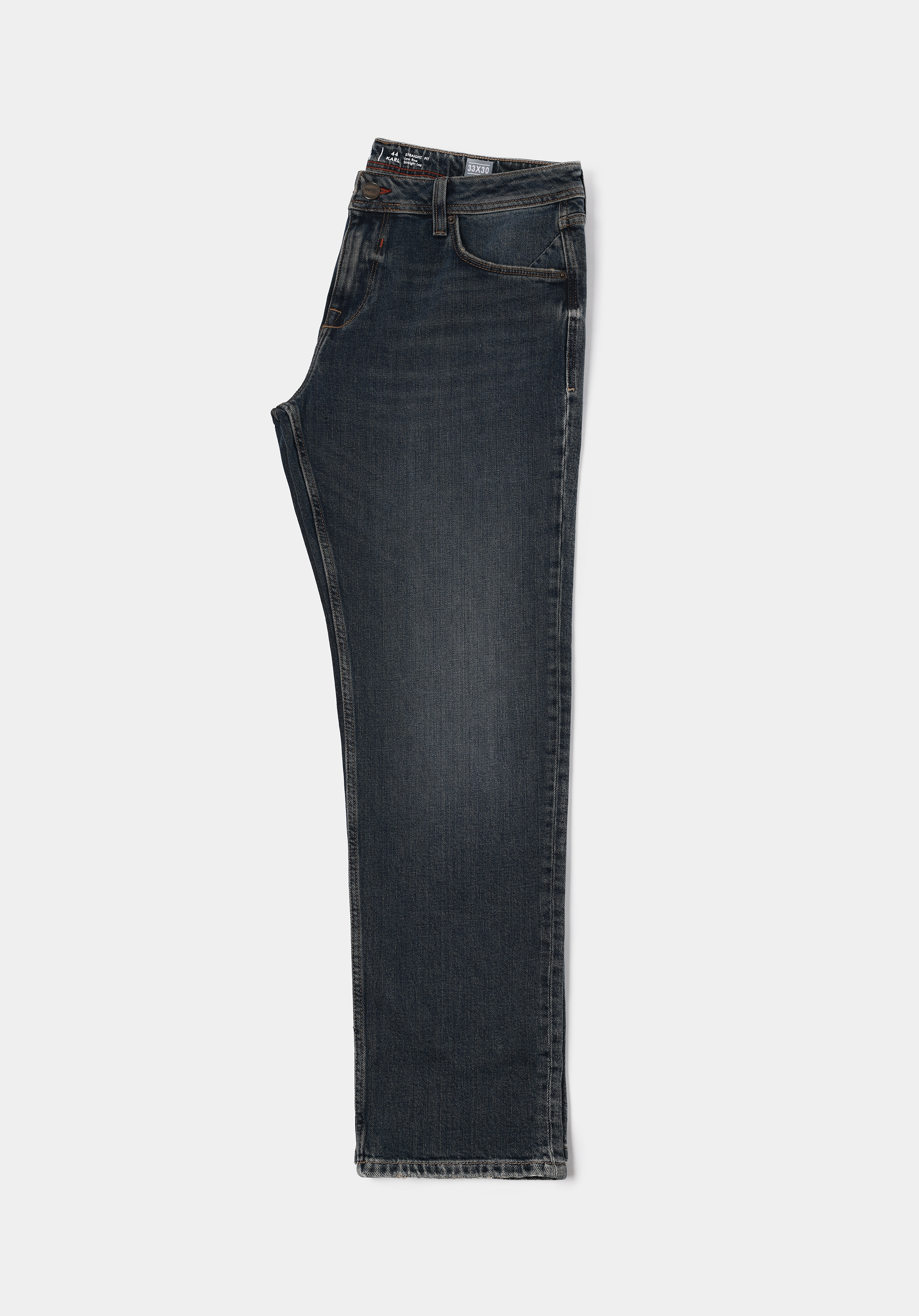 Afișați detalii pentru Pantaloni De Barbati Negru Straight Fit 044 Karl Cl1071279