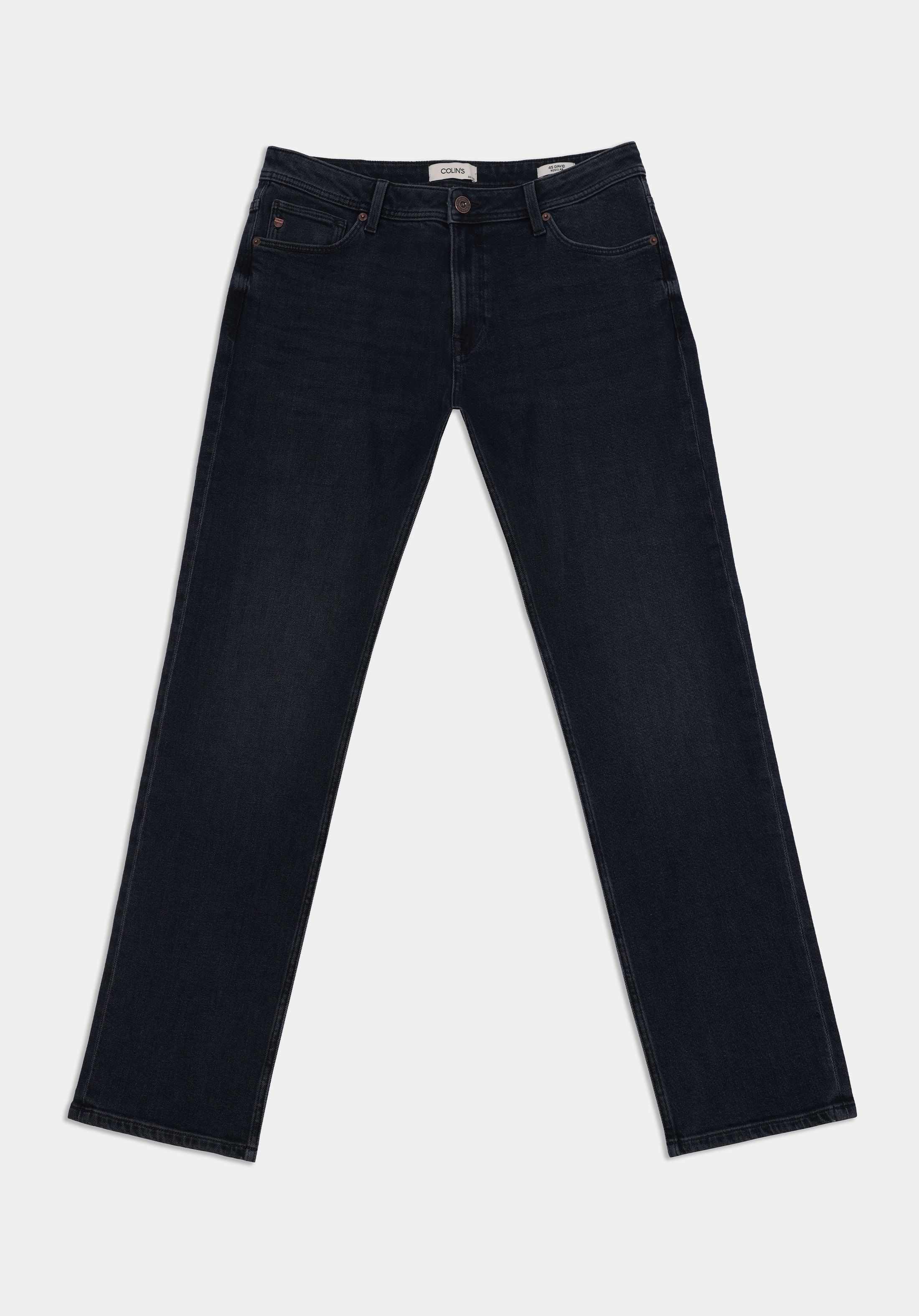 Afișați detalii pentru Pantaloni De Barbati Albastru Inchis Regular Fit 045 David Cl1076903