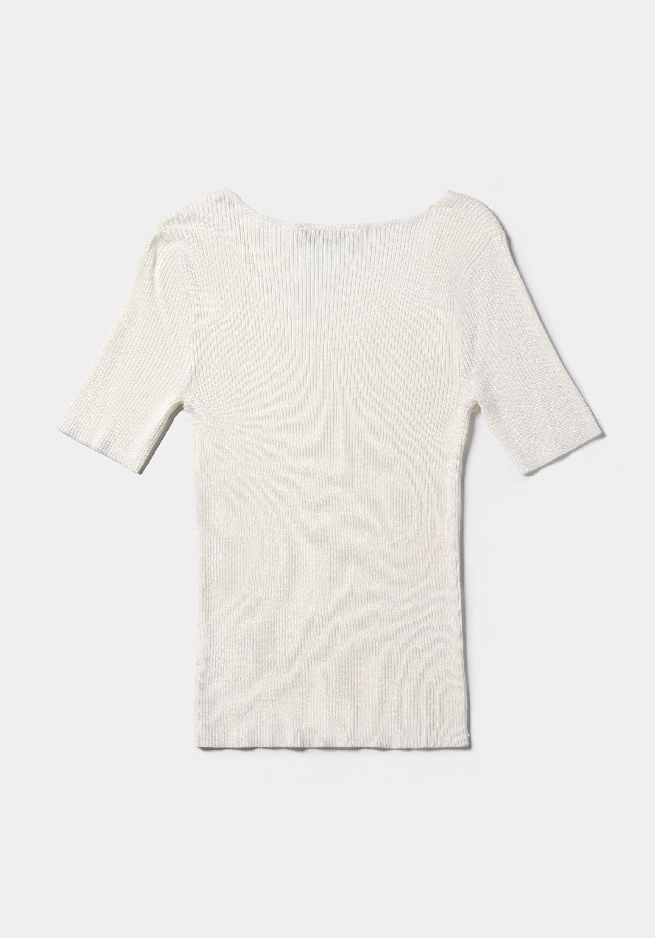 Afișați detalii pentru Pulover Cu Mâneci Scurte De Dama Alb Slim Fit  Cl1075688