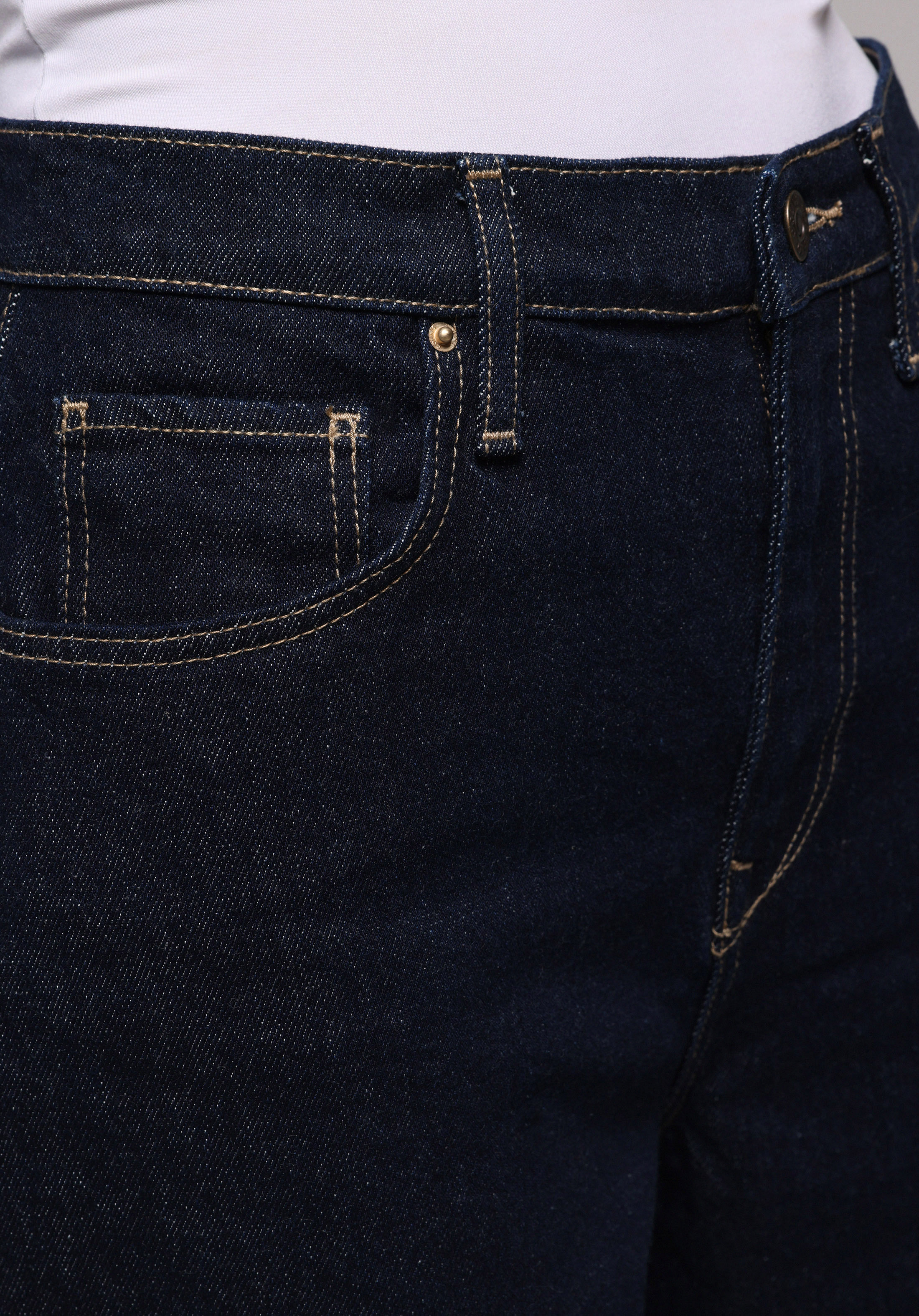 Afișați detalii pentru Pantaloni De Dama Albastru Inchis Mom Fit 896  Maria Cl1078233