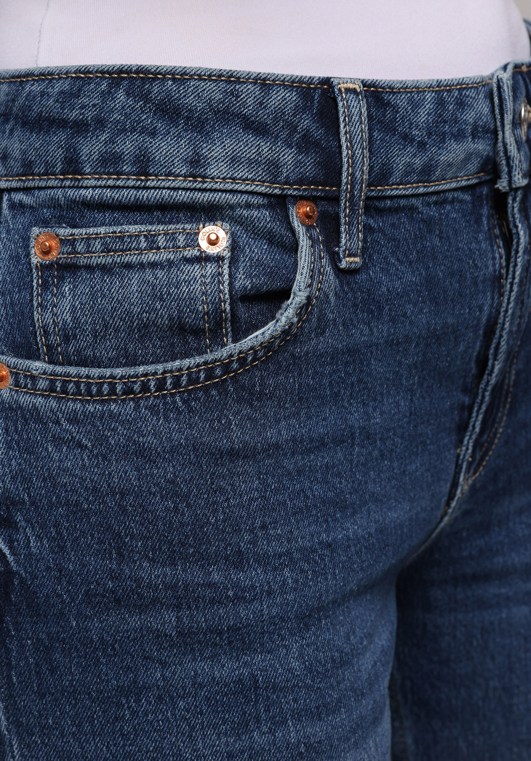 Afișați detalii pentru Pantaloni De Dama Albastru Straight Fit  Cl1078431