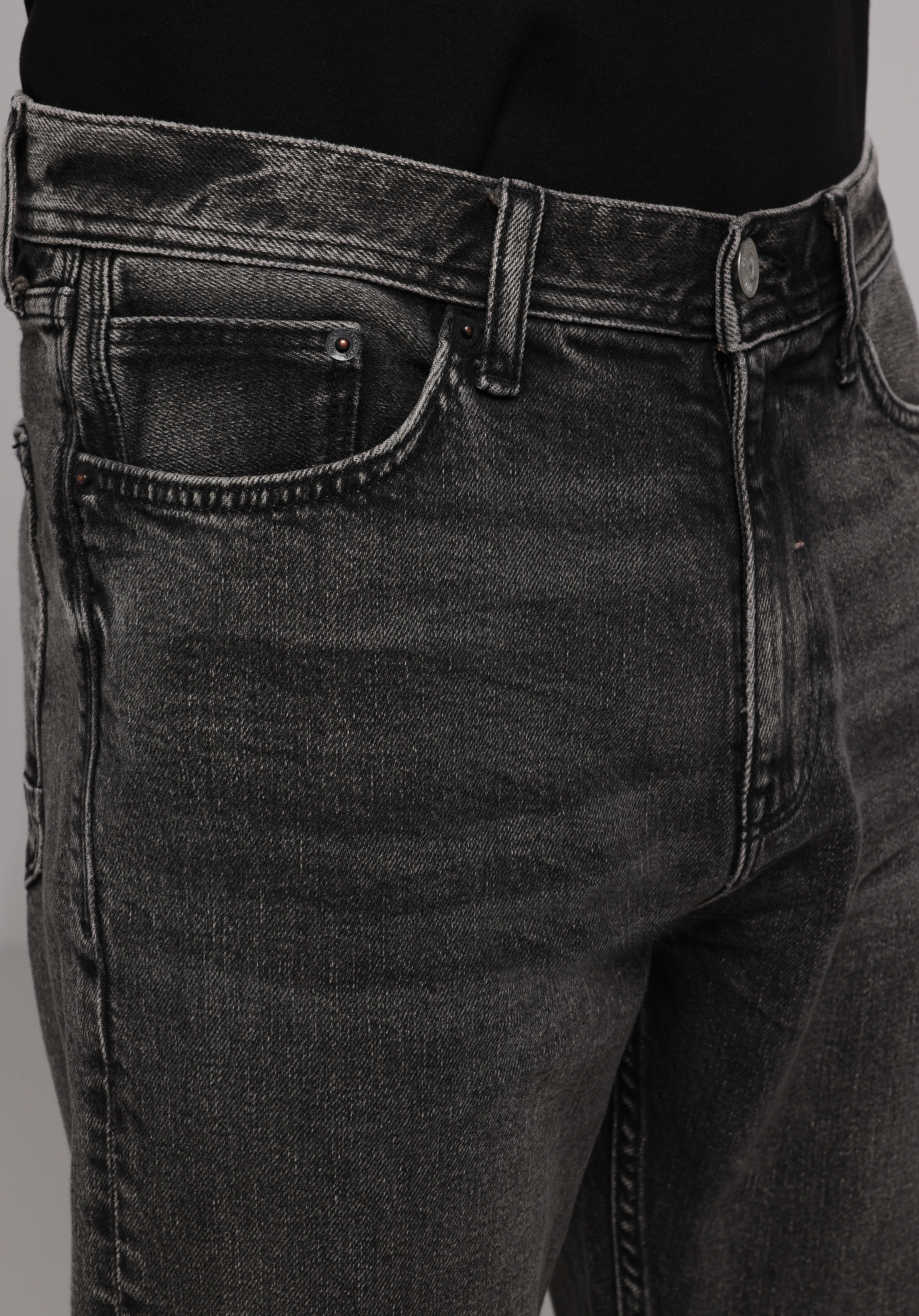 Afișați detalii pentru Pantaloni De Barbati Negru Loose Tapered Fit  Cl1078170