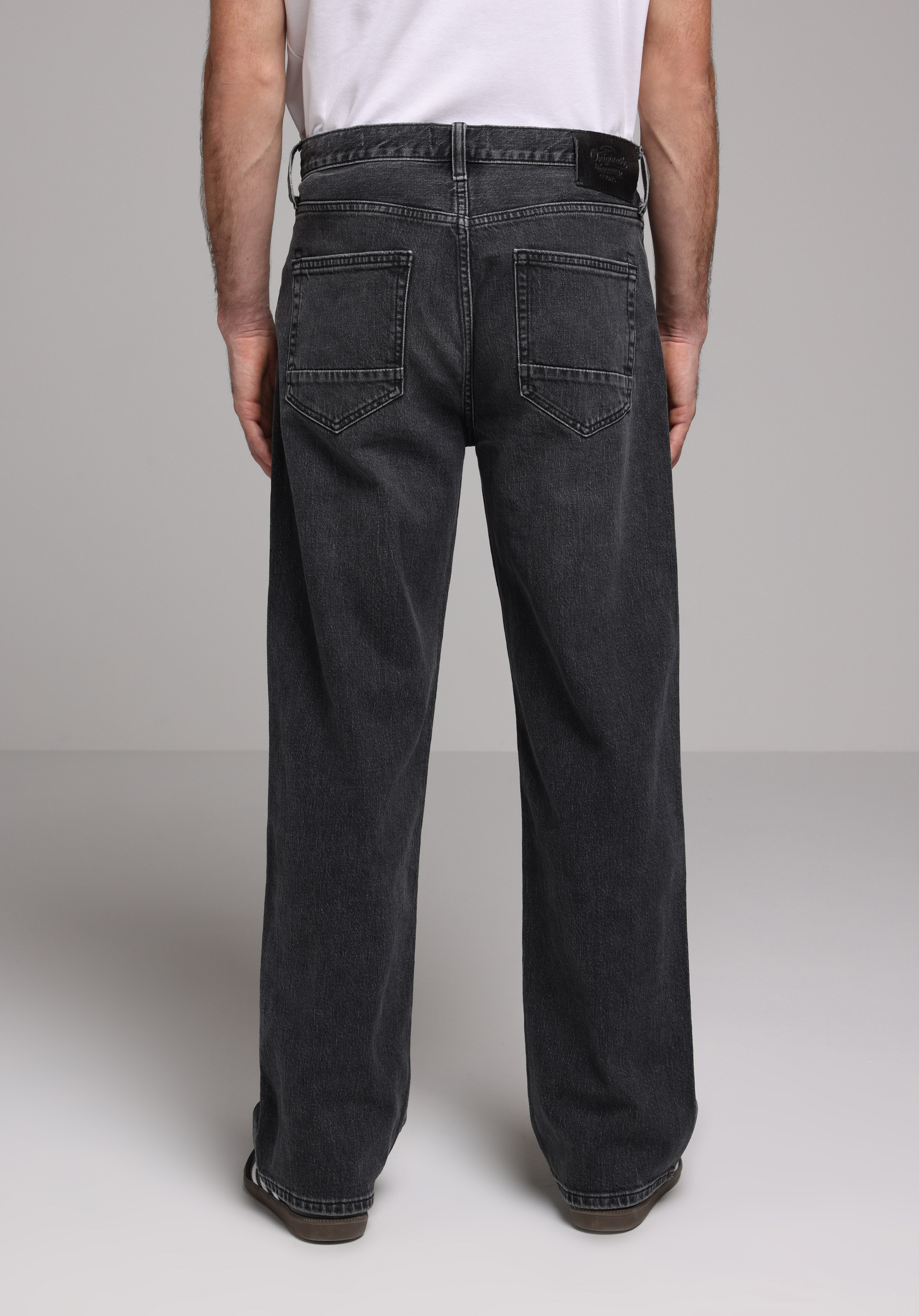 Afișați detalii pentru Pantaloni De Barbati Negru Relaxed Fit  Cl1078189