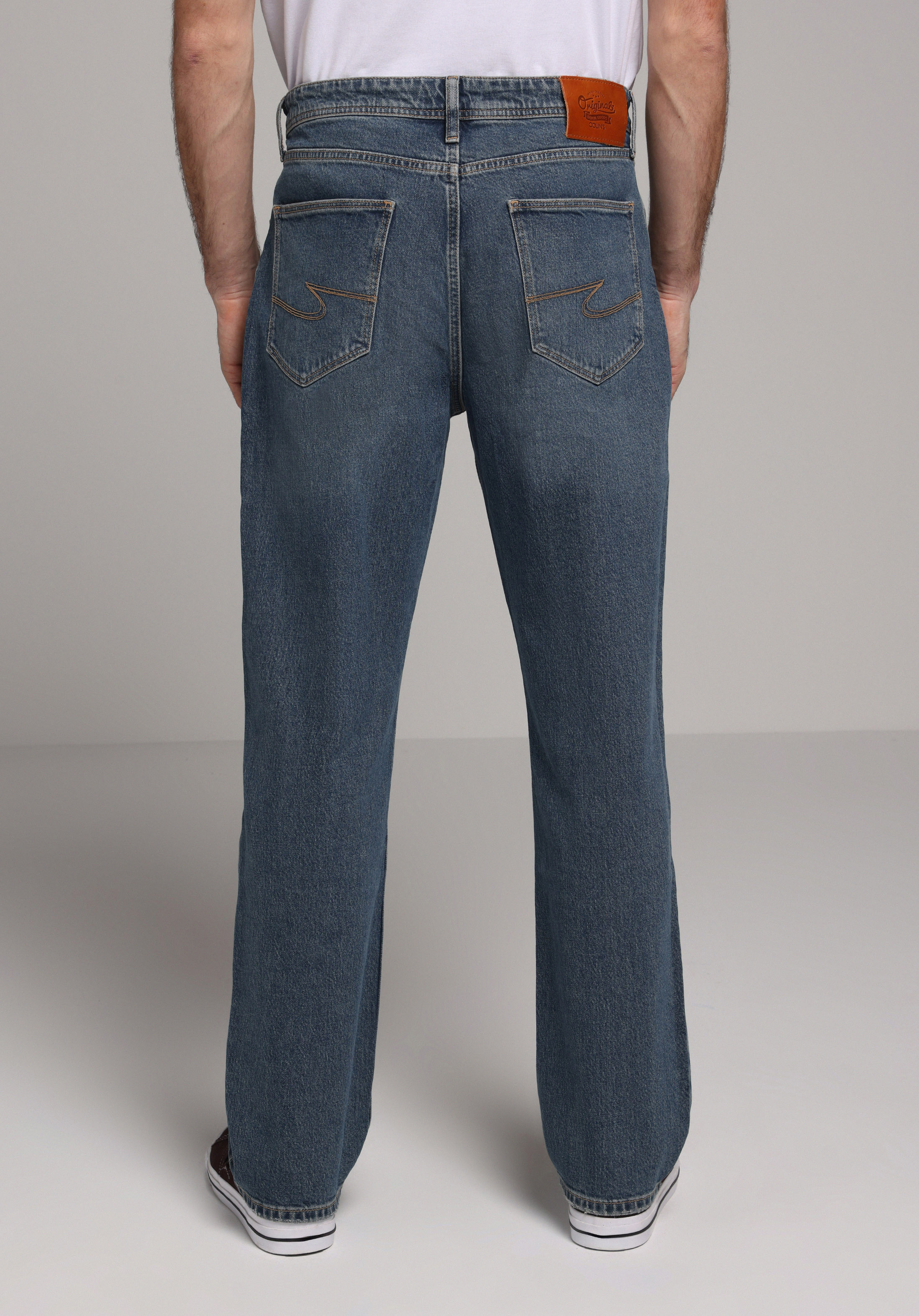 Afișați detalii pentru Pantaloni De Barbati Albastru Regular Fit 047 Fit Cl1078169