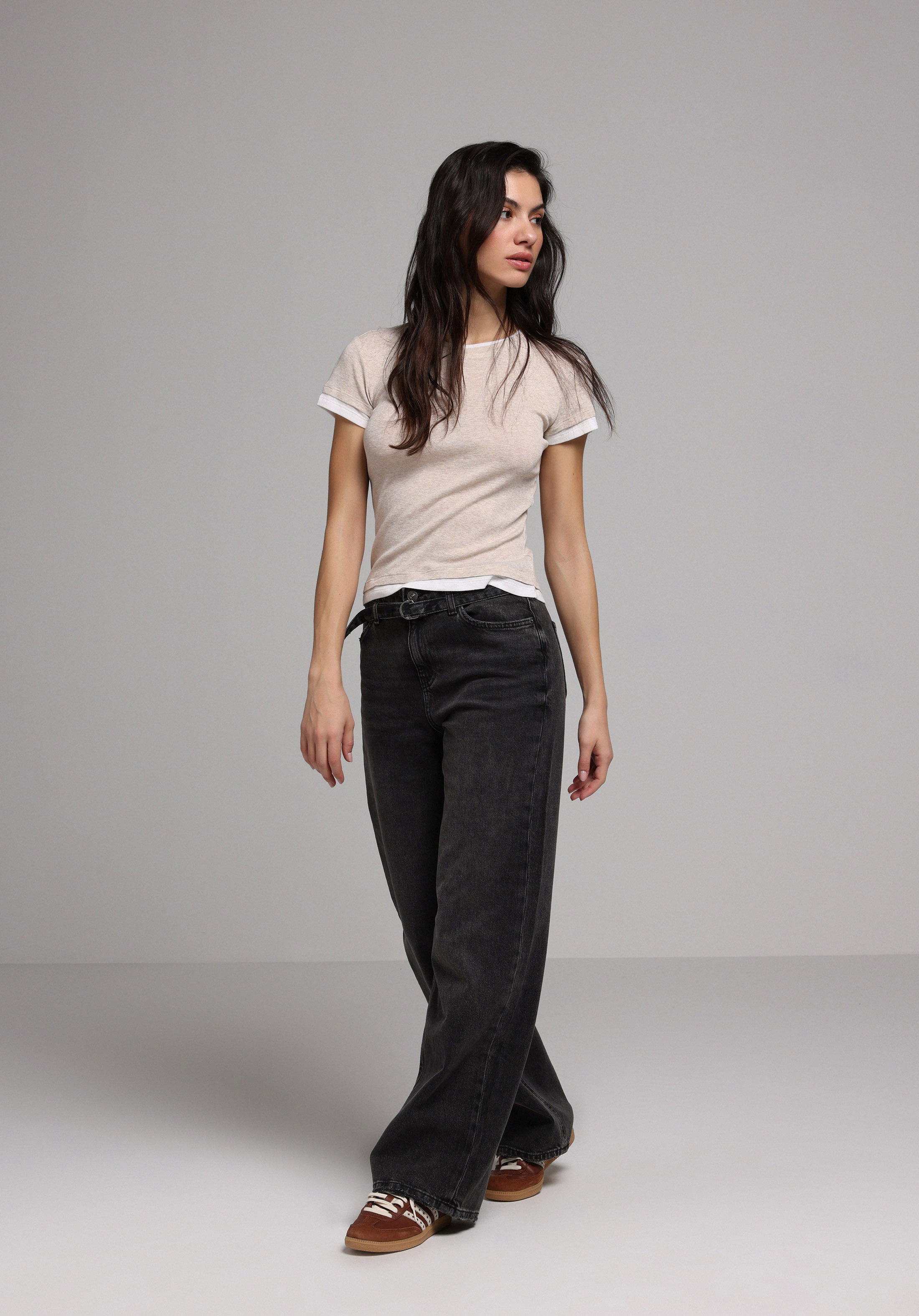 Afișați detalii pentru Pantaloni De Dama Negru Regular Fit 970 Berry Cl1078219