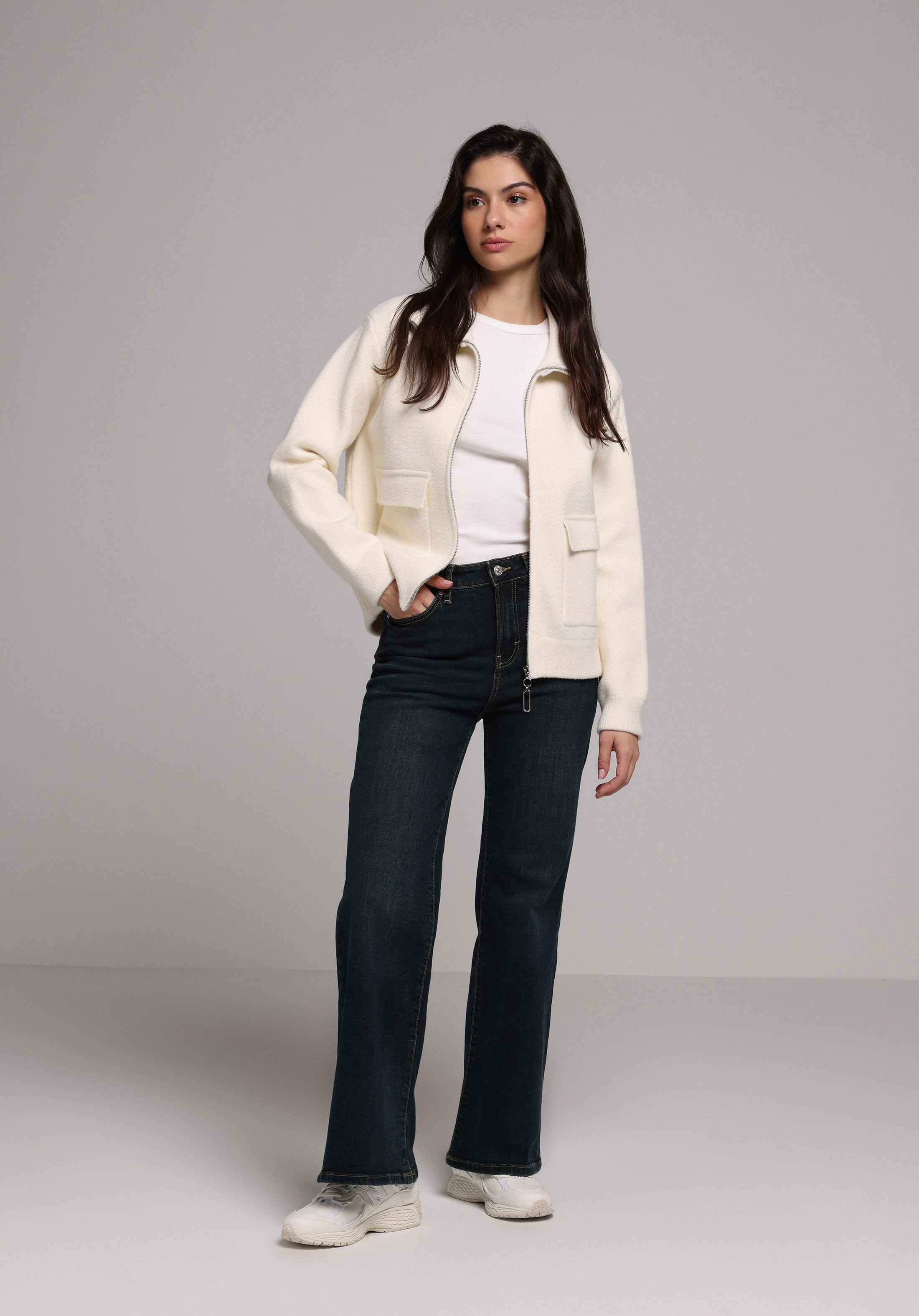 Afișați detalii pentru Pantaloni De Dama Albastru Inchis Regular Fit 793 Monica Cl1078437