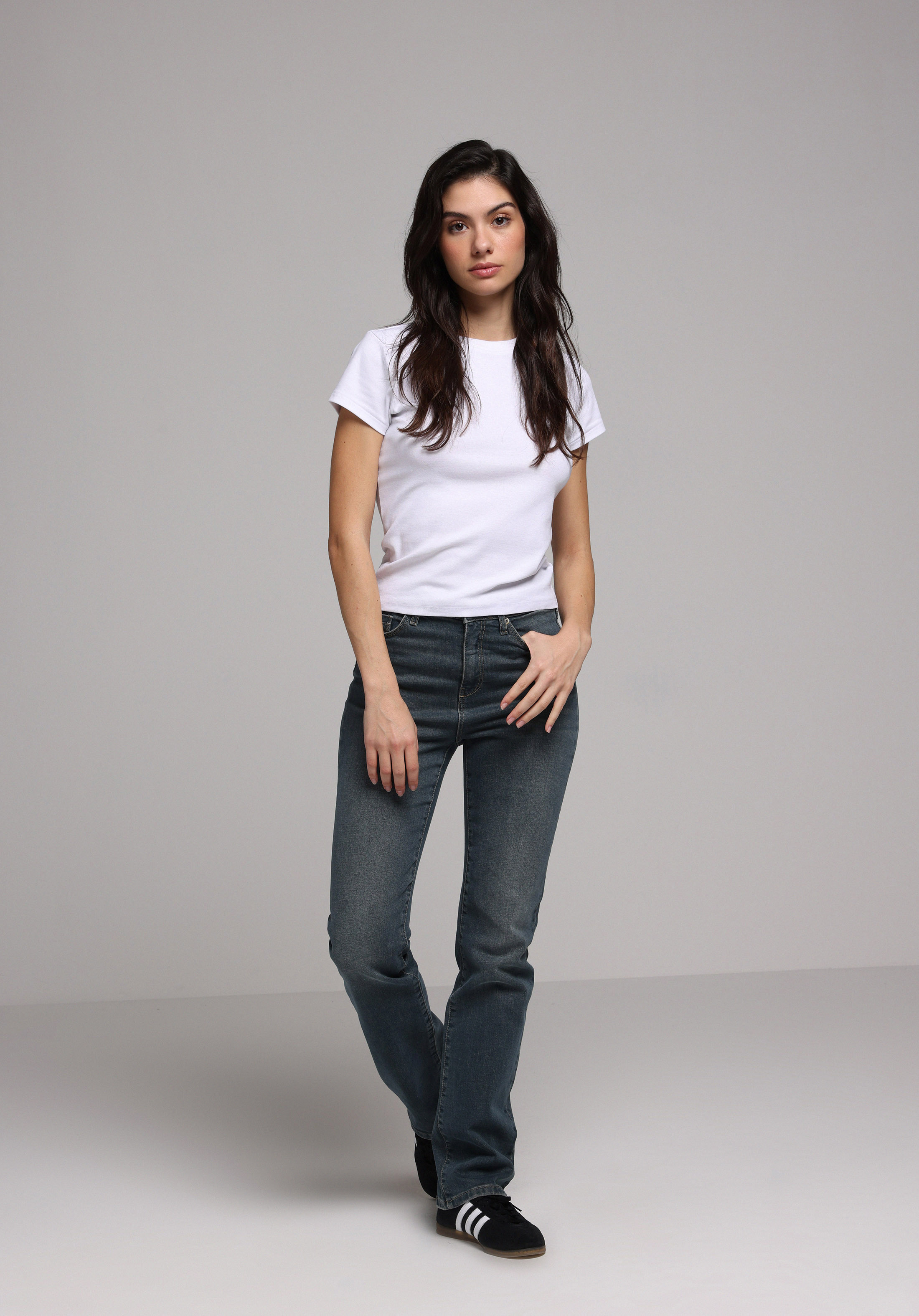 Afișați detalii pentru Pantaloni De Dama Verde Regular Fit 792 Mila Cl1078990