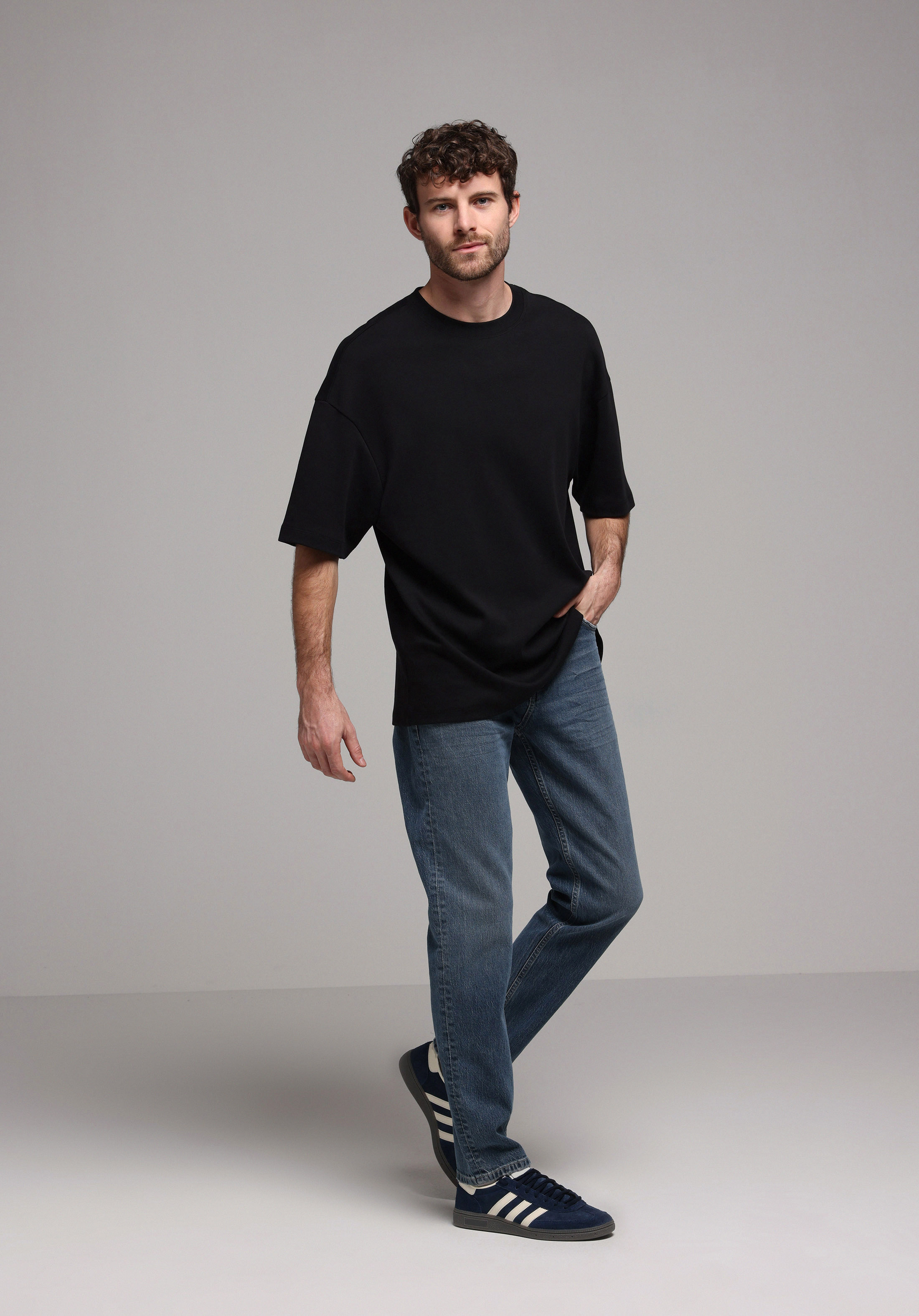 Afișați detalii pentru Pantaloni De Barbati Albastru Inchis Regular Fit 067 Jack Cl1078317