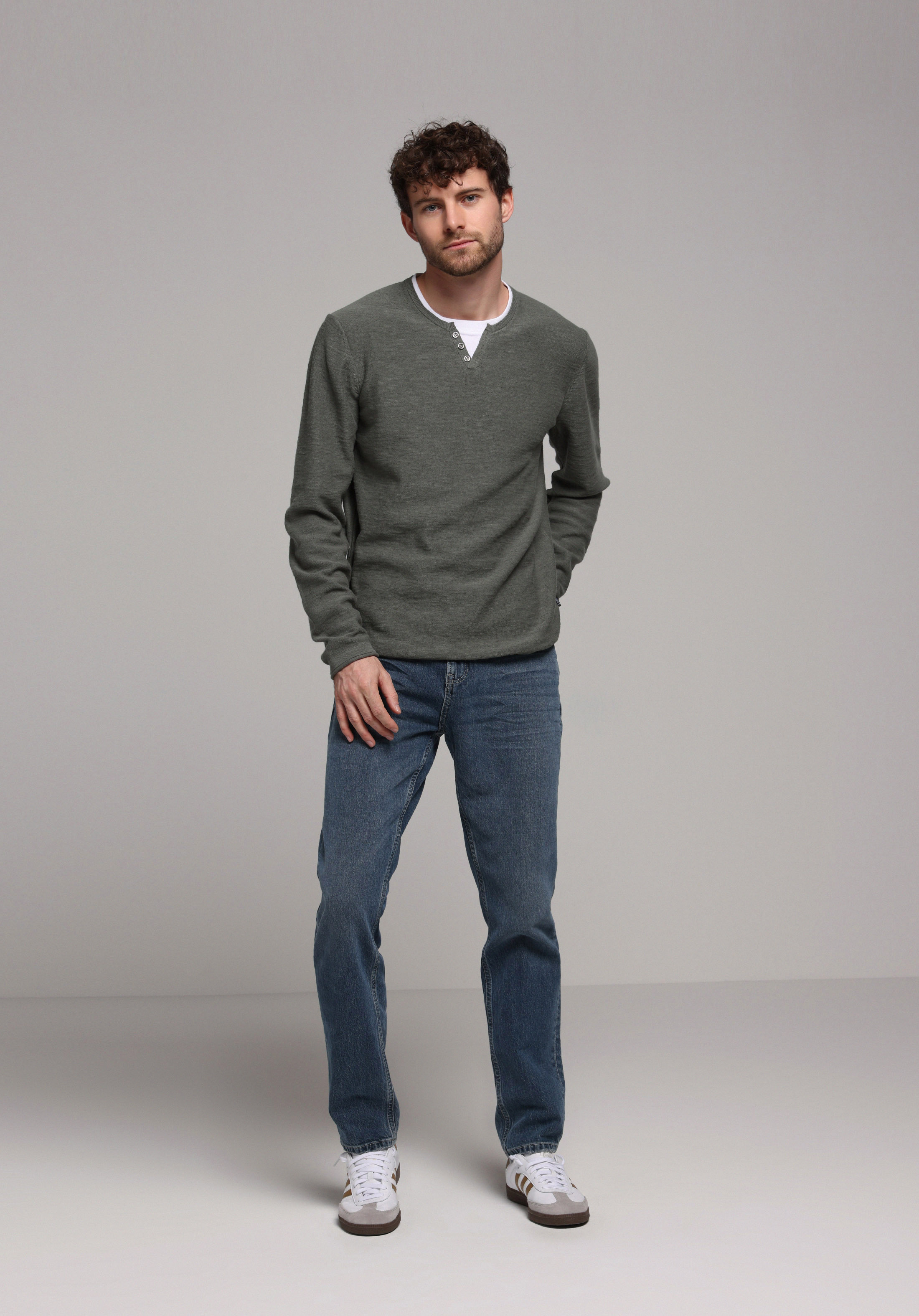 Afișați detalii pentru Pulover De Barbati Verde Regular Fit  Cl1080087