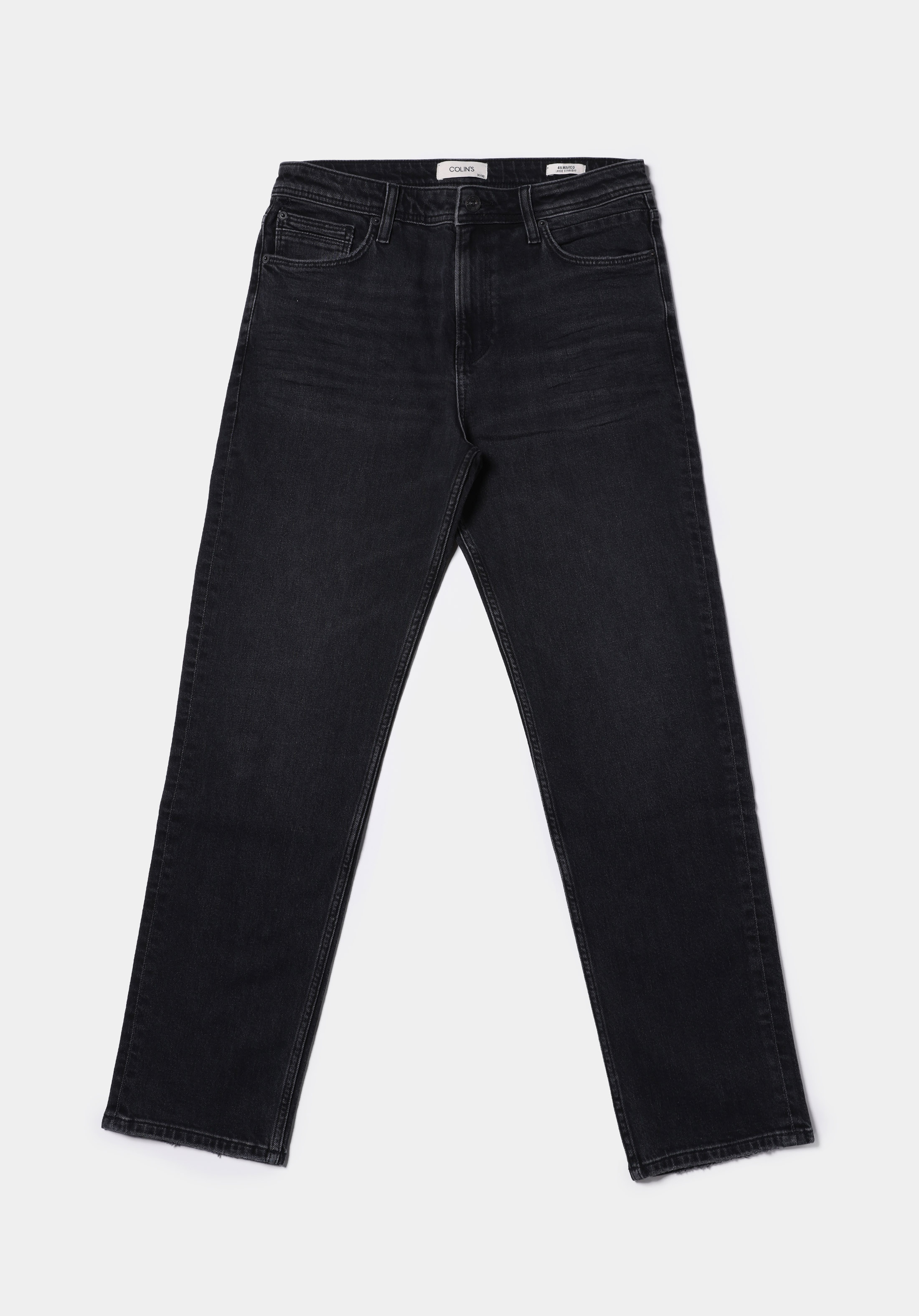 Afișați detalii pentru Pantaloni De Barbati Negru Loose Straight Fit  Cl1078167