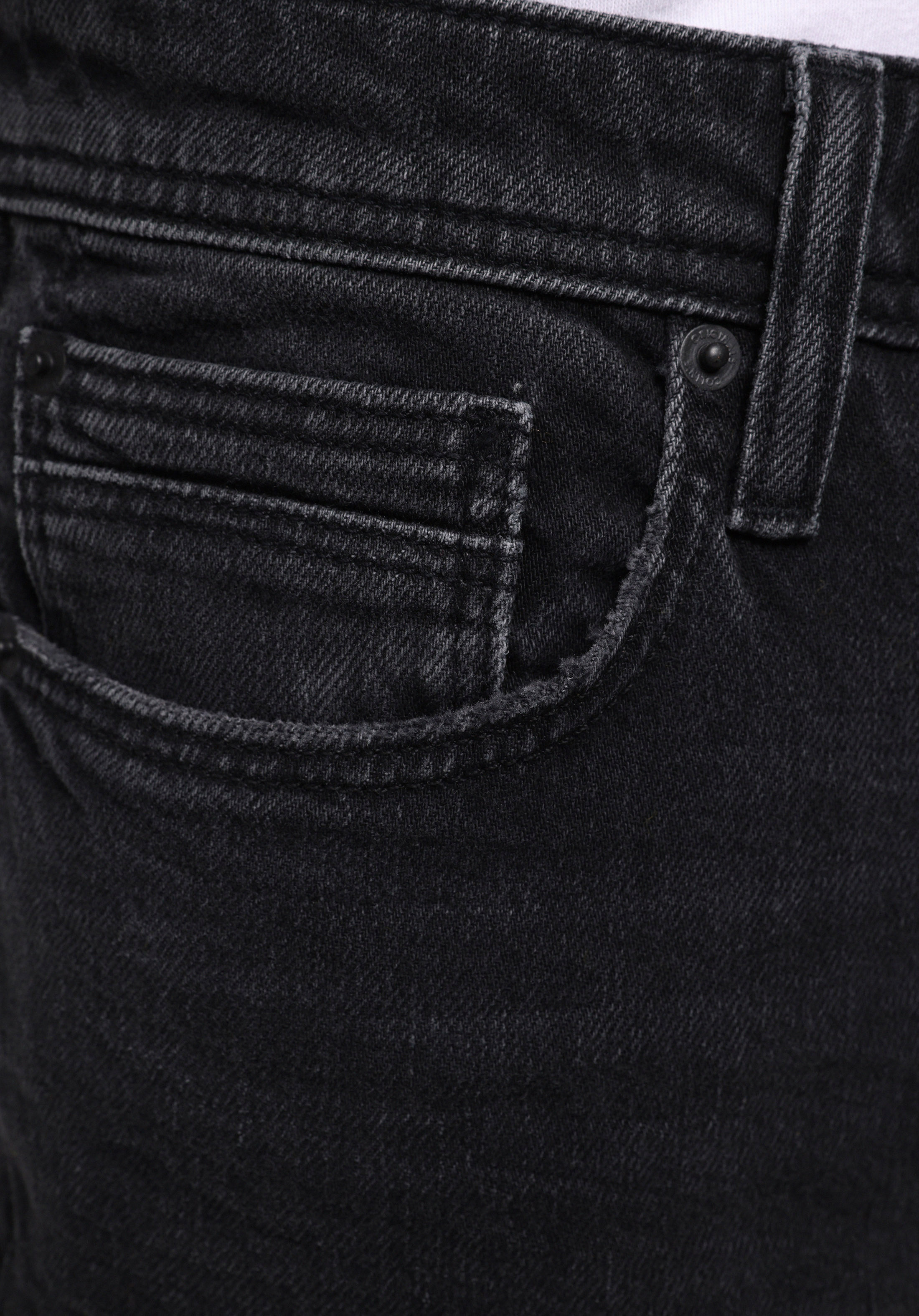 Afișați detalii pentru Pantaloni De Barbati Negru Loose Straight Fit  Cl1078167