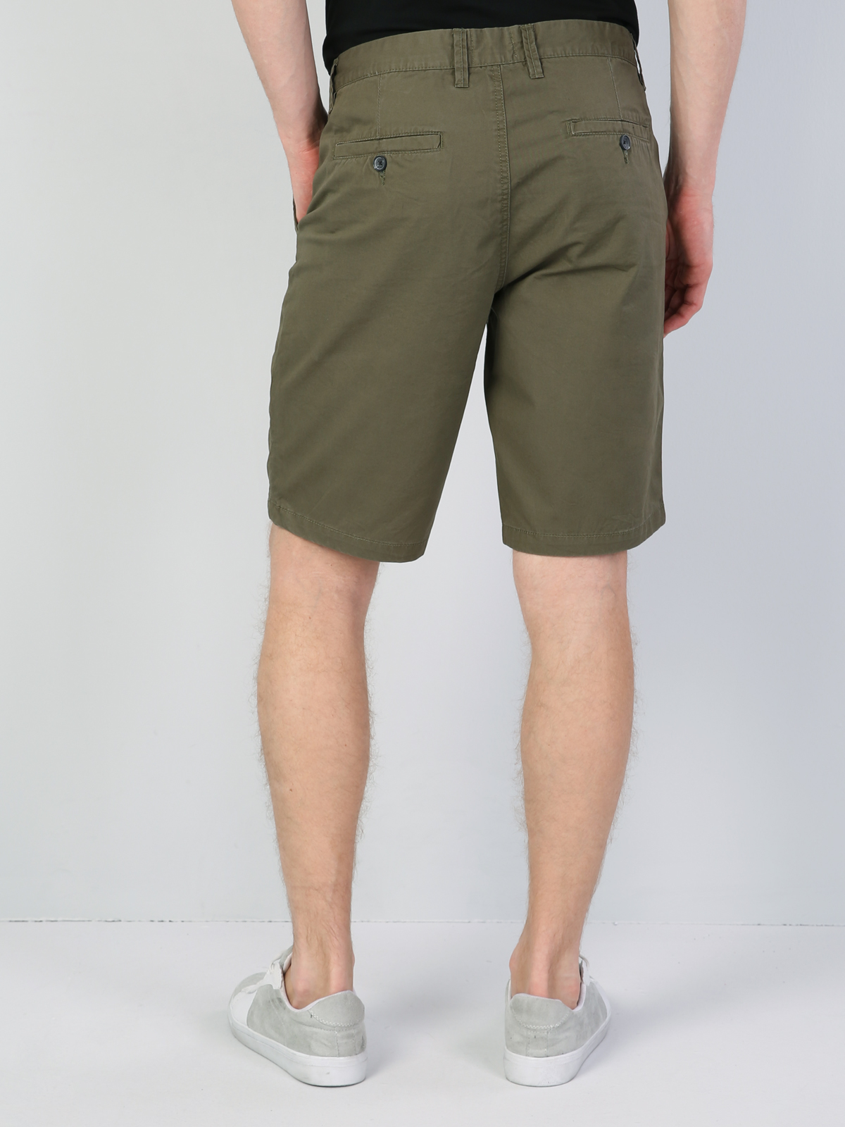 Afișați detalii pentru Short / Pantaloni Scurti De Barbati Kaki Regular Fit  Cl1043735