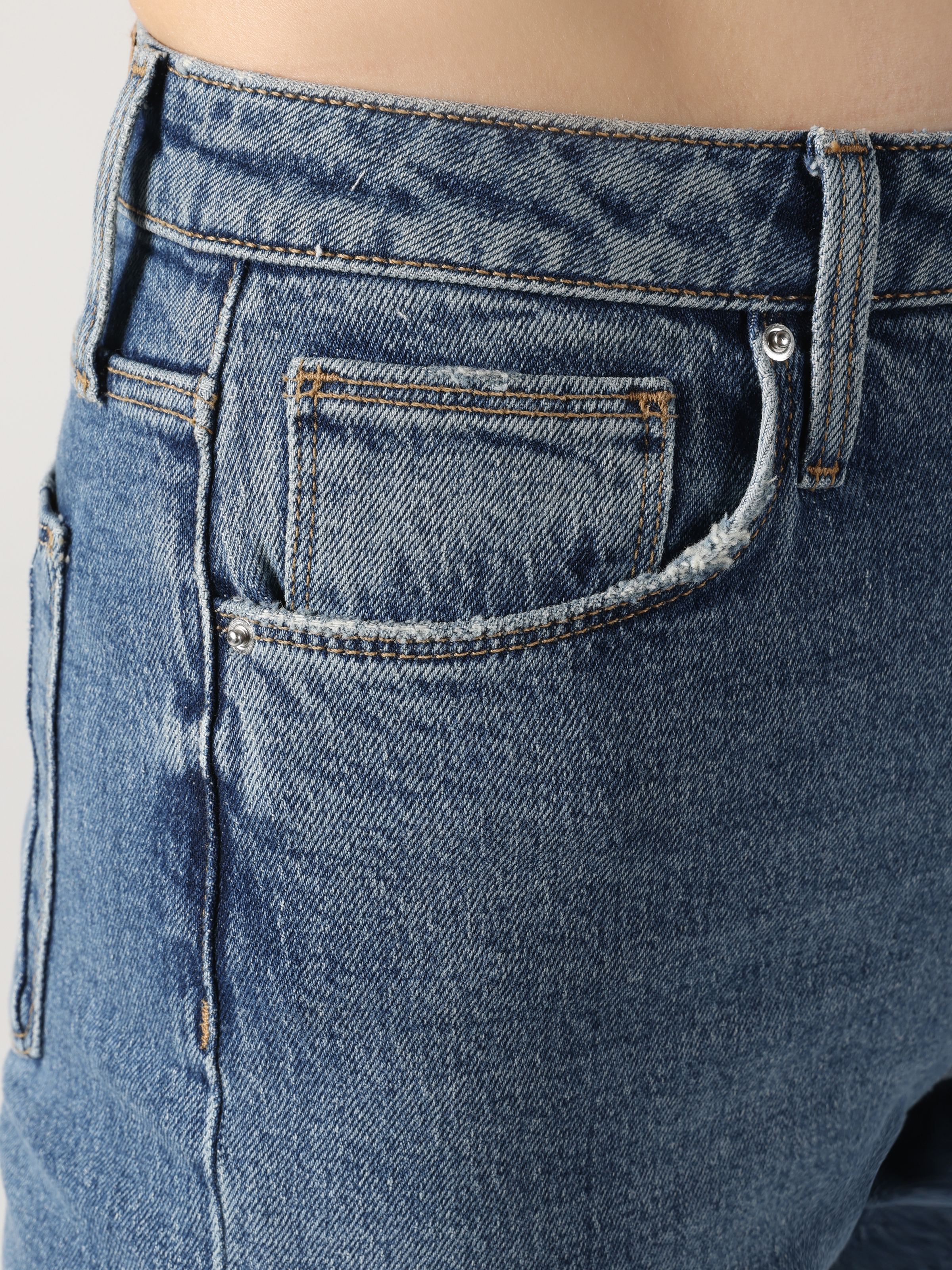 Afișați detalii pentru Pantaloni De Dama Albastru Slim Fit 891 MAYA