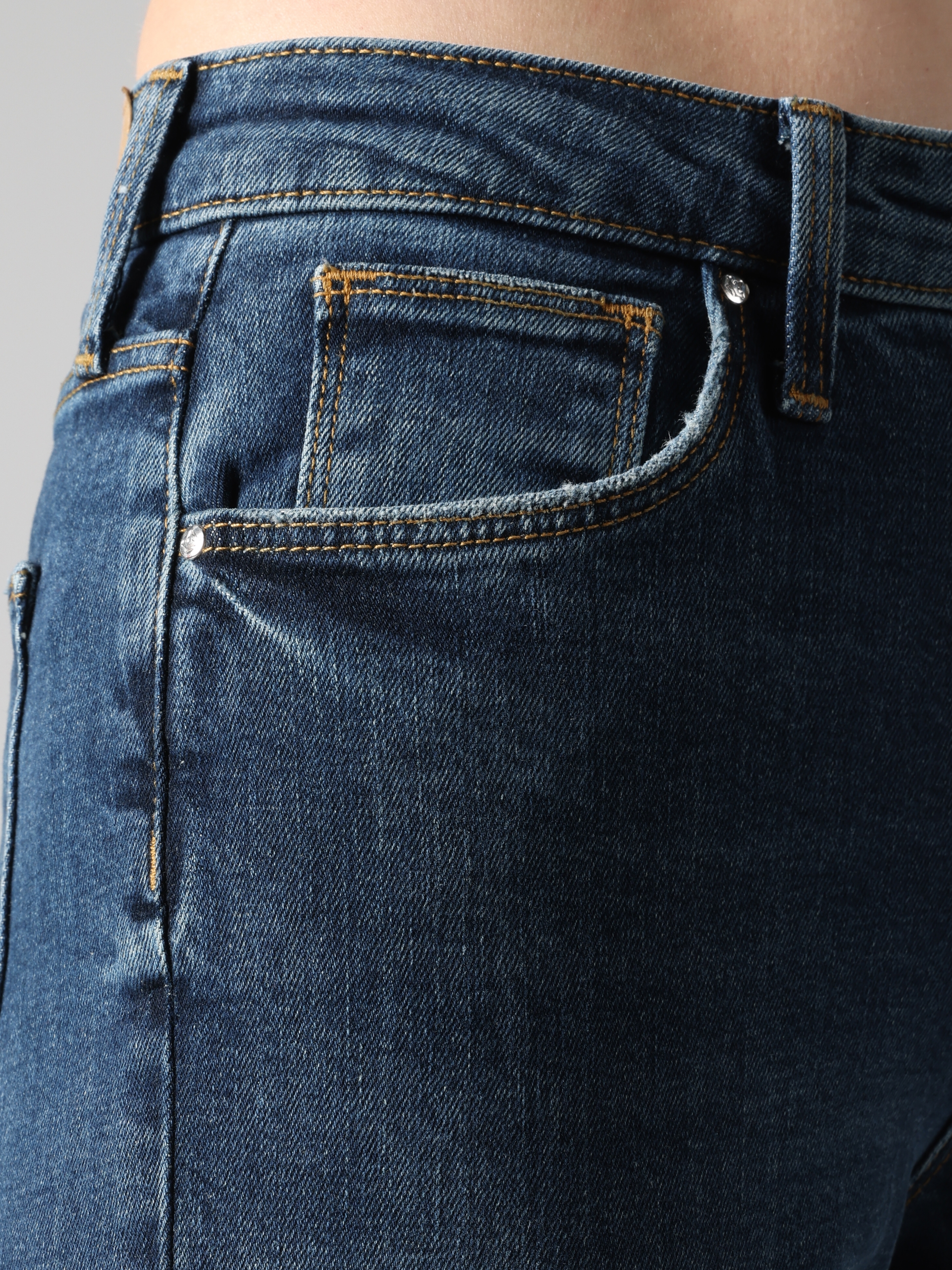 Afișați detalii pentru Pantaloni De Dama Albastru Slim Fit 891 MAYA
