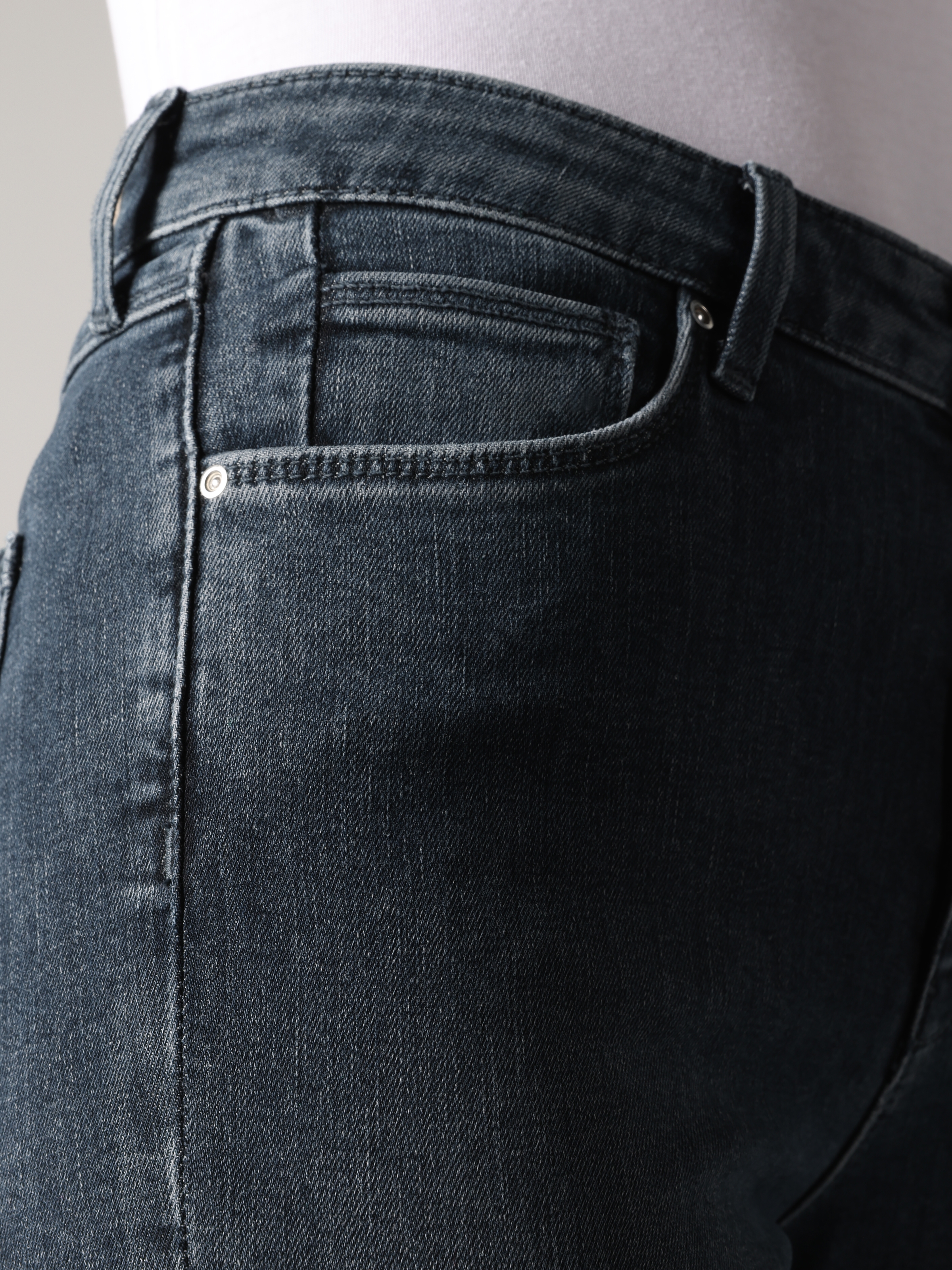 Afișați detalii pentru Pantaloni De Dama Albastru inchis Skinny Fit 759 LARA 