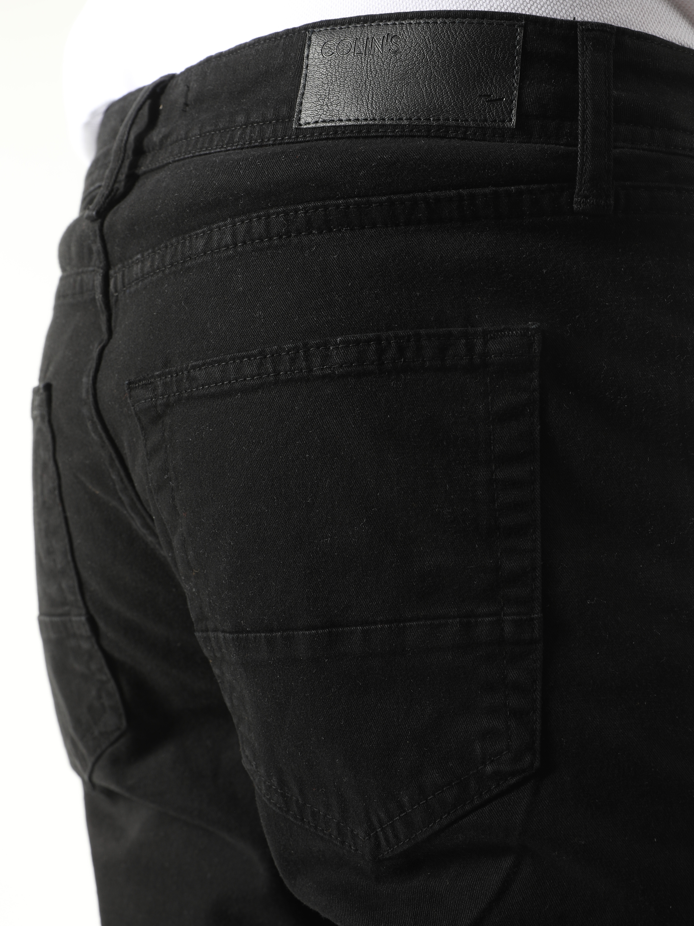 Afișați detalii pentru Pantaloni De Barbati Negru Straight Fit  