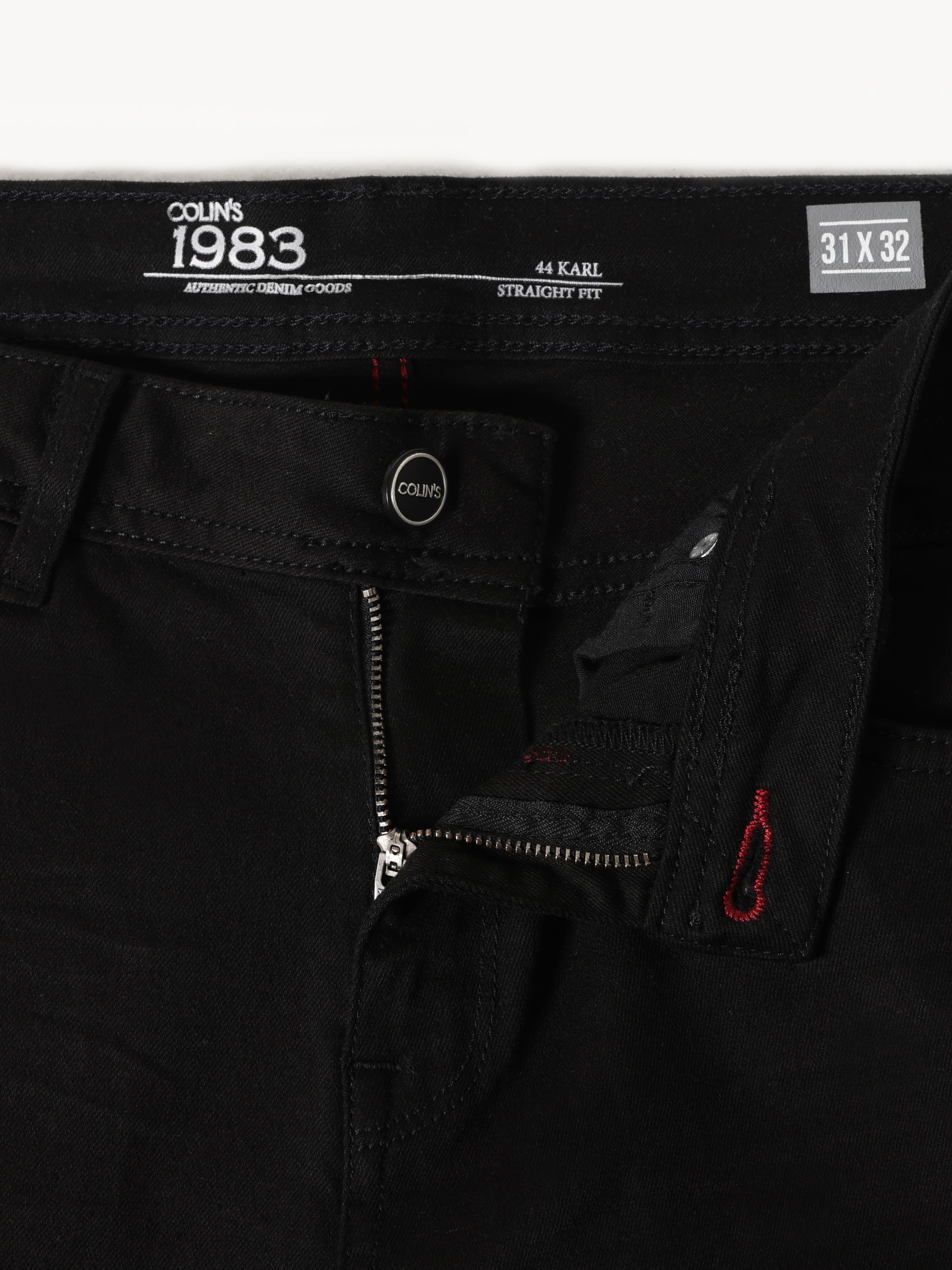 Afișați detalii pentru Pantaloni De Barbati Negru Straight Fit 044 KARL