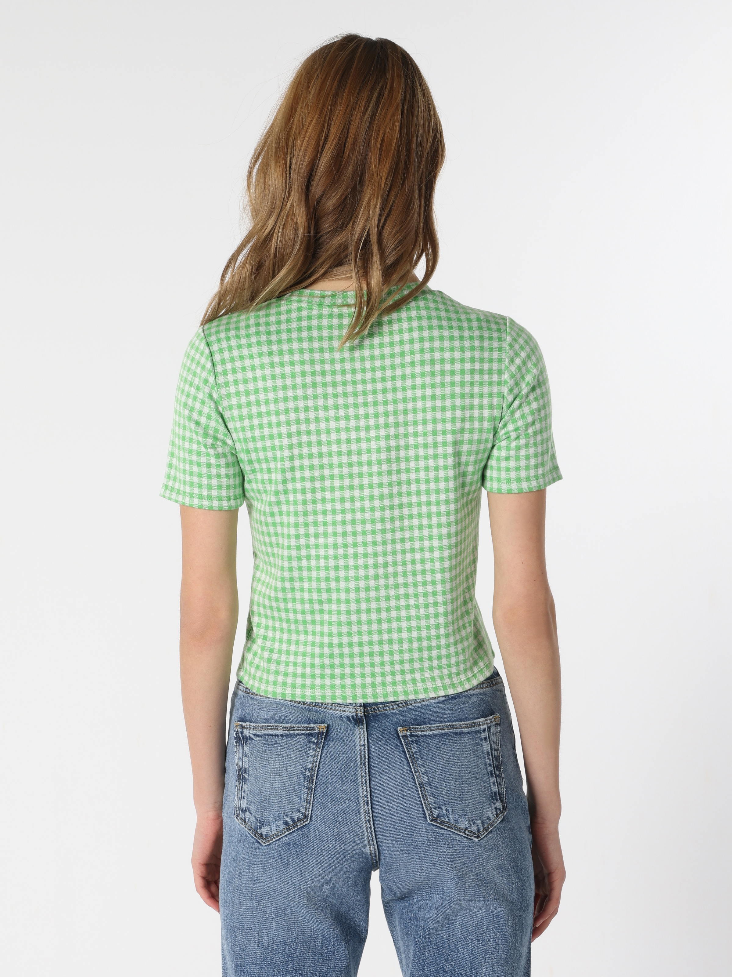 Afișați detalii pentru Tricou Cu Maneca Scurta De Dama Verde Slim Fit 