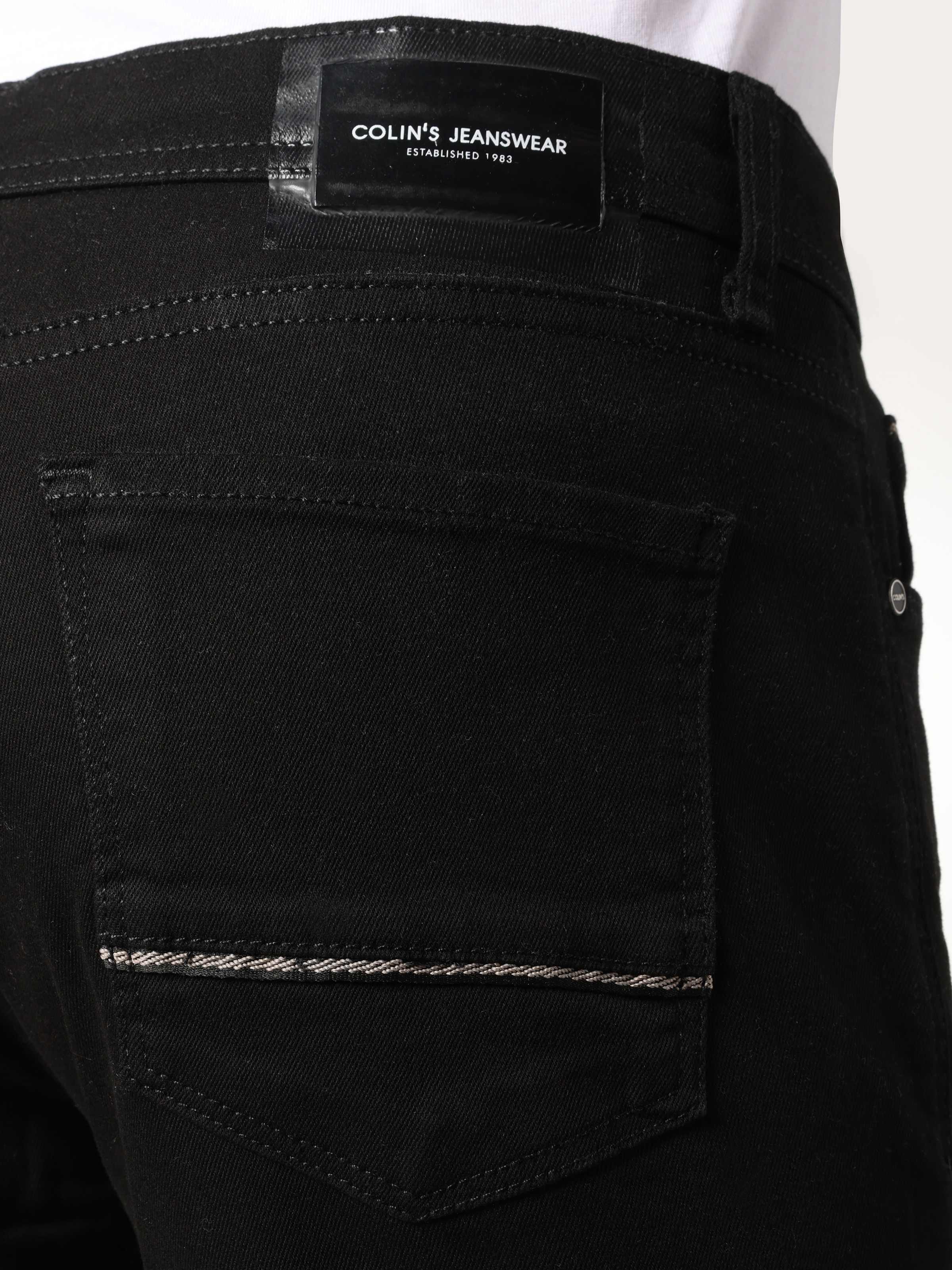 Afișați detalii pentru Pantaloni De Barbati Negru Slim Fit 041 DANNY