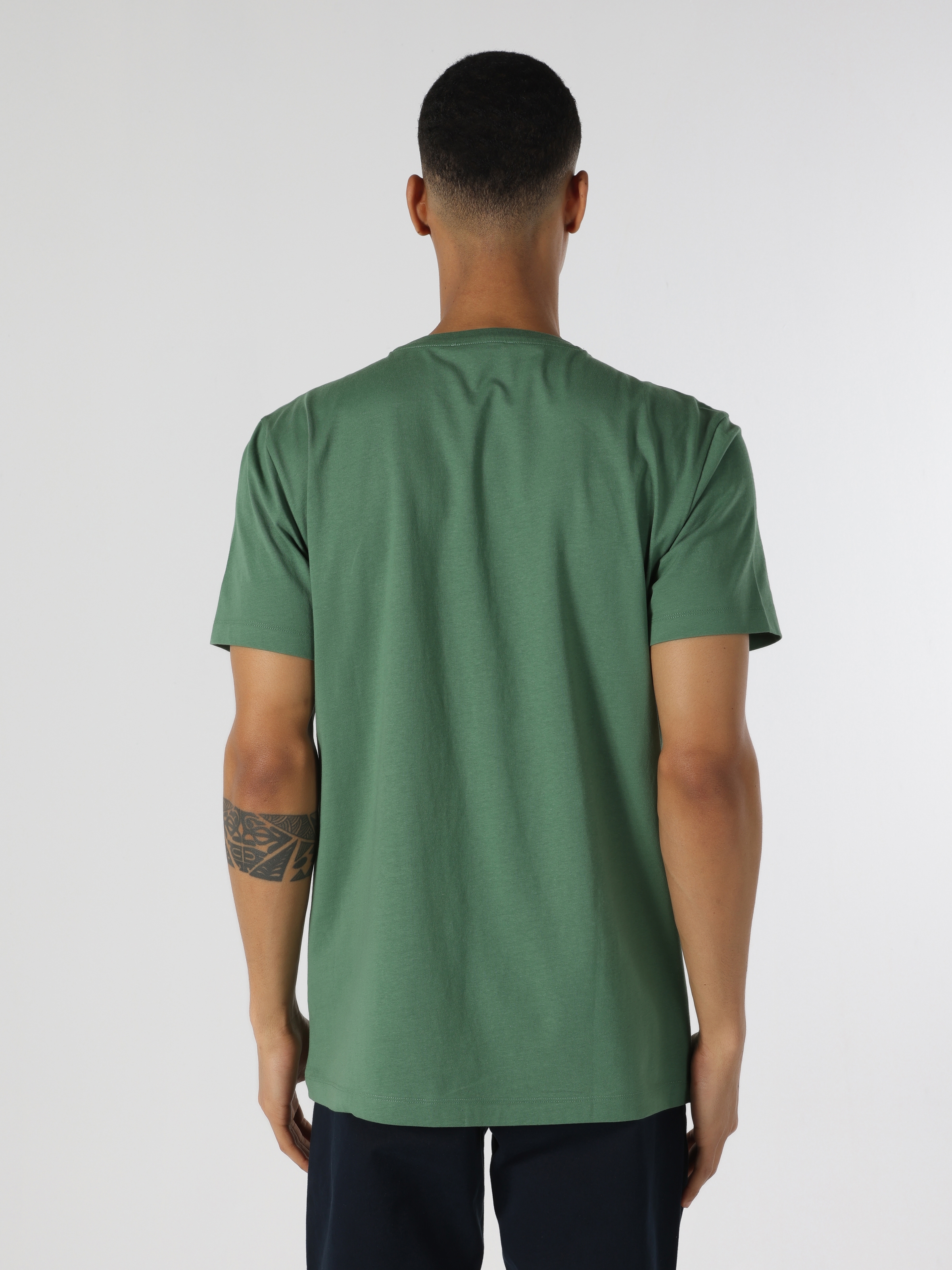 Afișați detalii pentru Tricou Cu Maneca Scurta De Barbati Verde Comfort Fit  