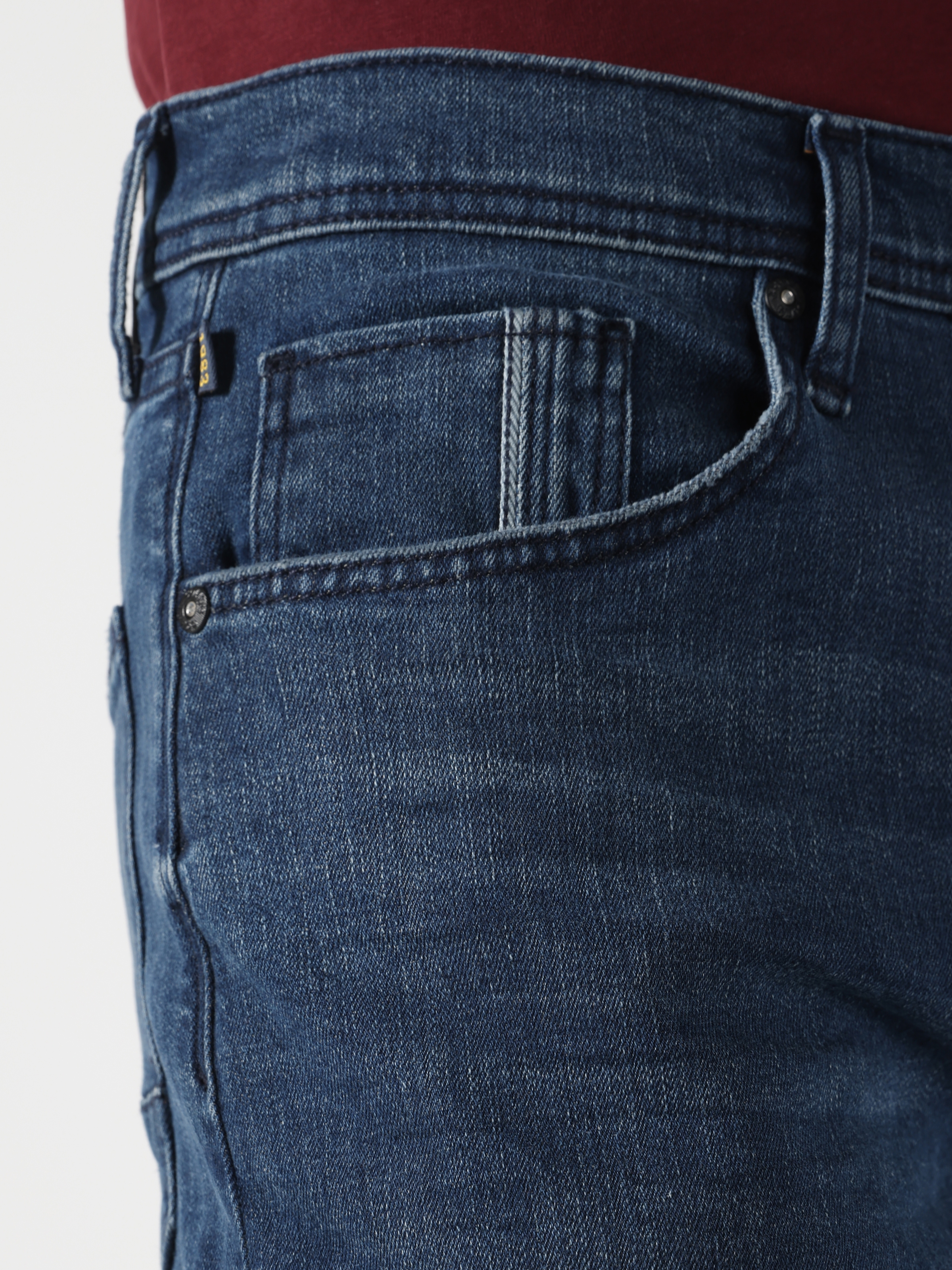 Afișați detalii pentru Pantaloni De Barbati Albastru Skinny Fit 040 ALEX