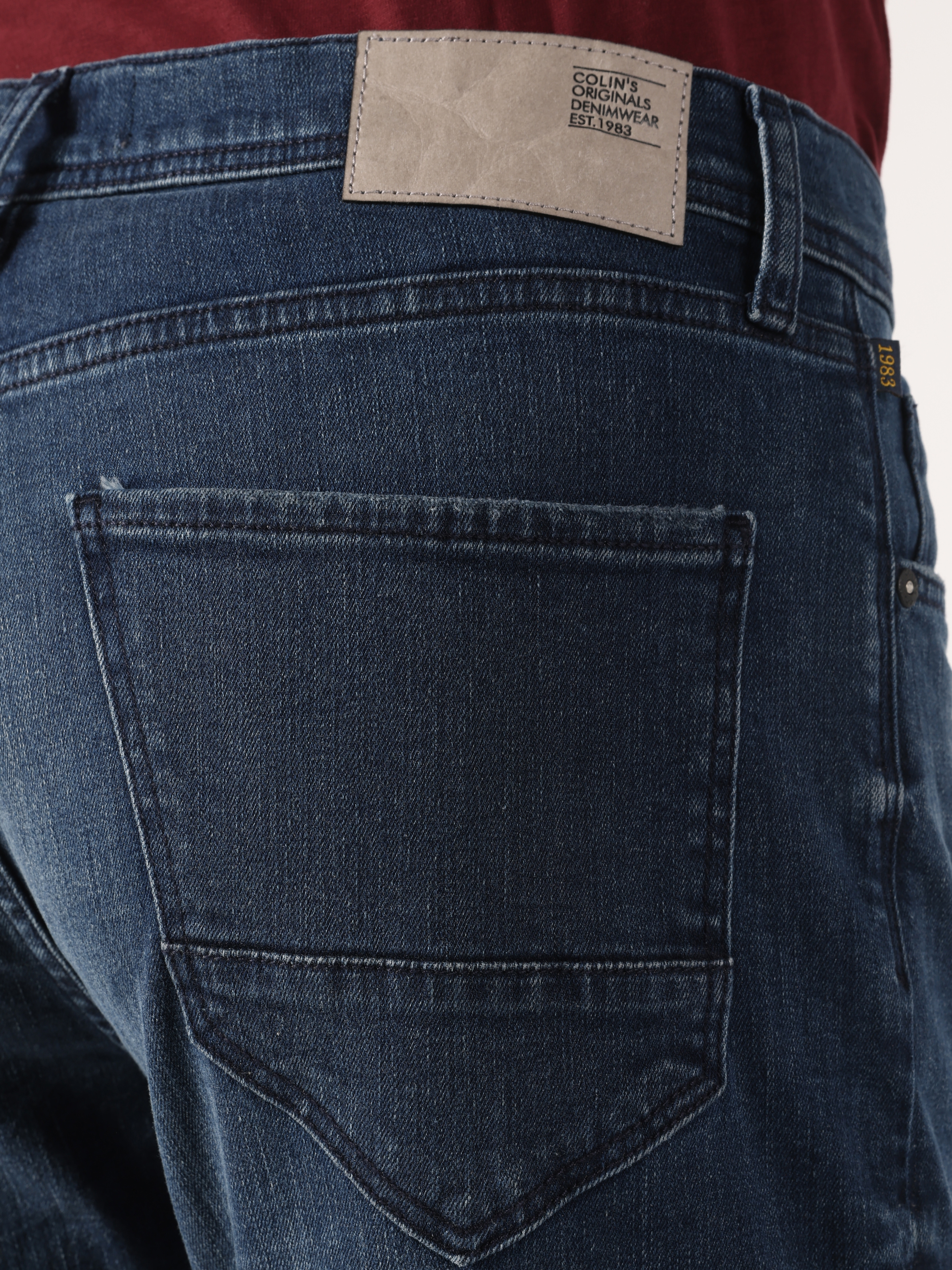 Afișați detalii pentru Pantaloni De Barbati Albastru Skinny Fit 040 ALEX