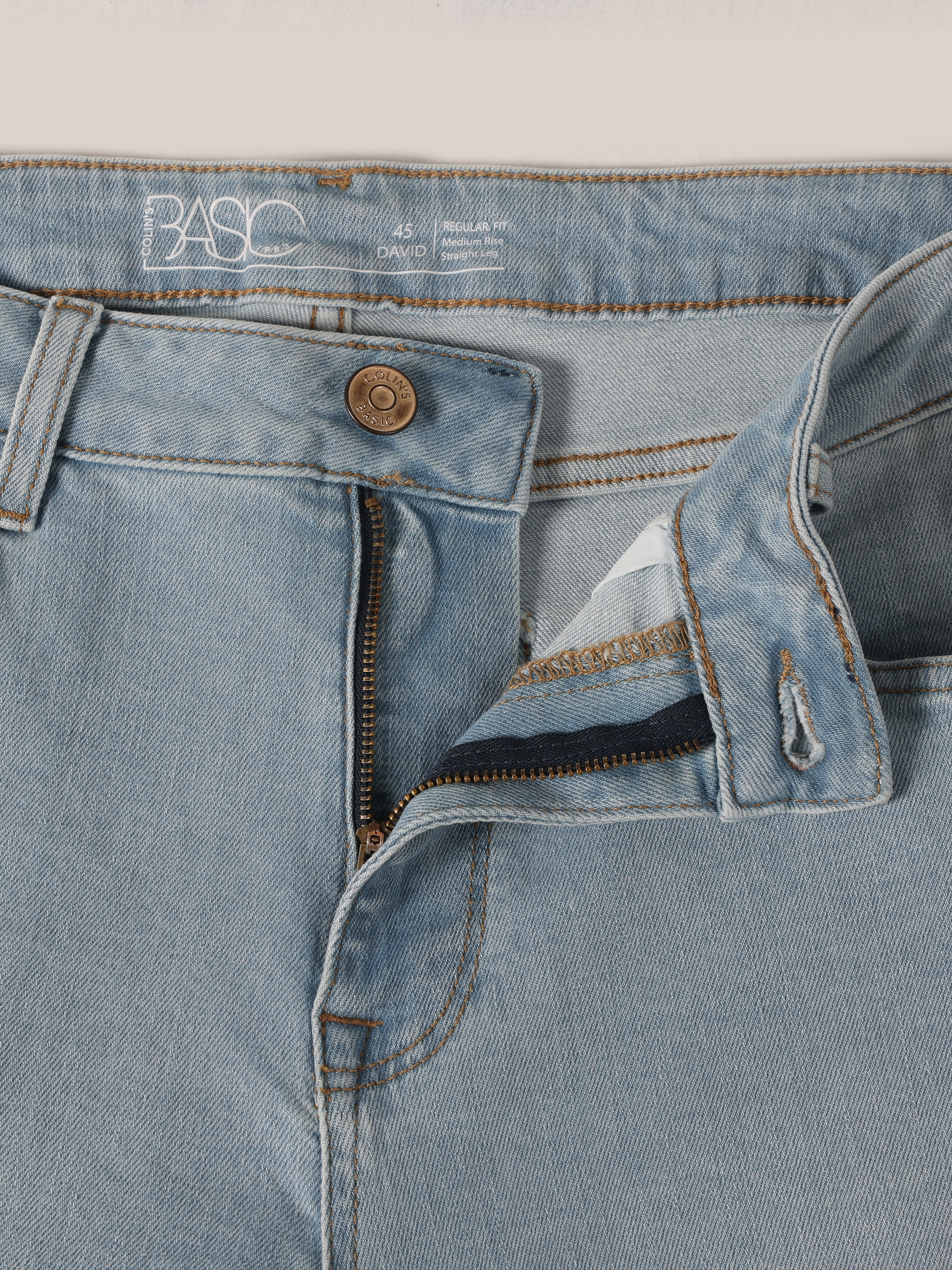 Afișați detalii pentru Pantaloni De Barbati Albastru deschis Regular Fit 045 DAVID CL1063727