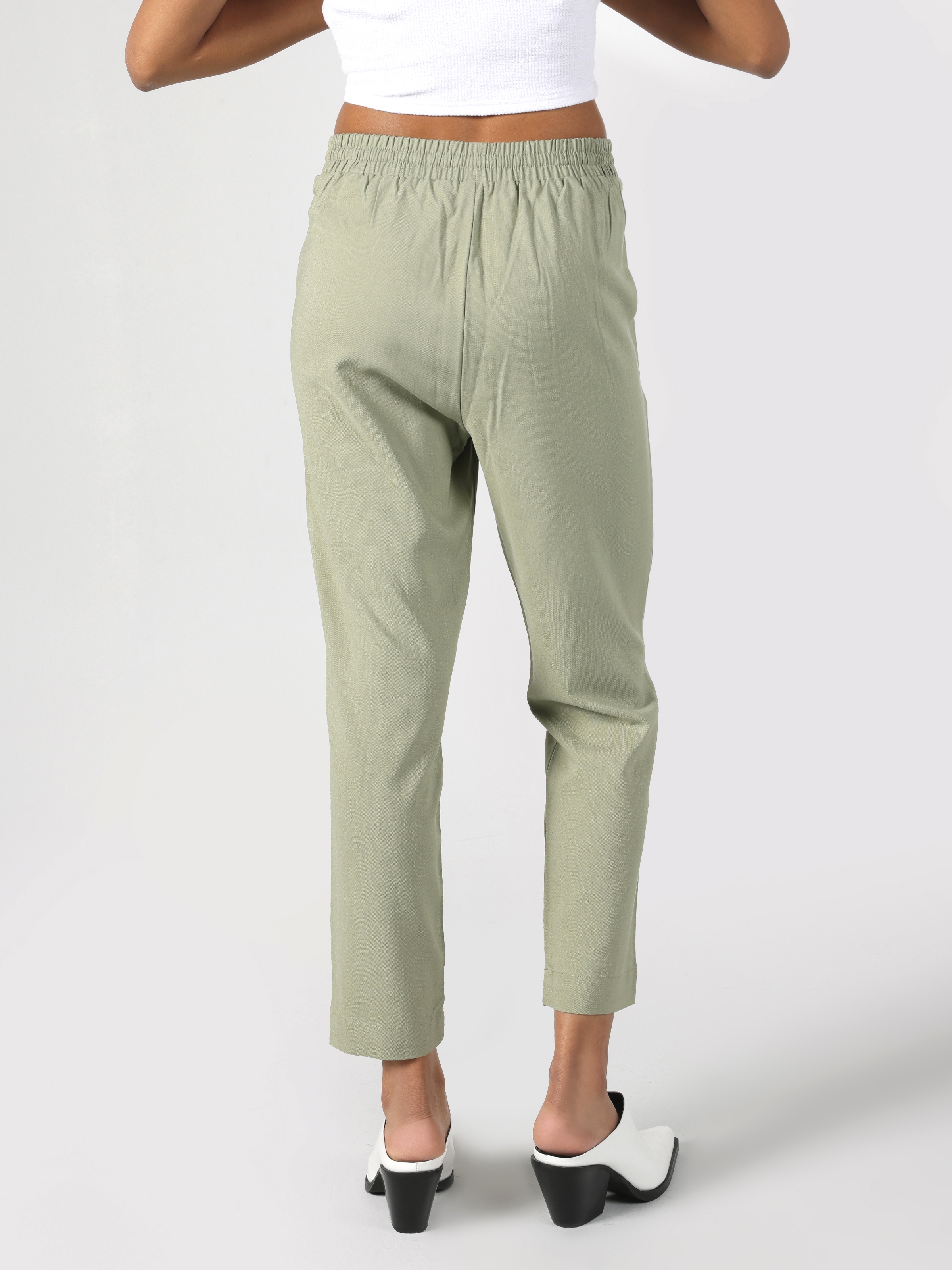 Afișați detalii pentru Pantaloni De Dama Verde Regular Fit 