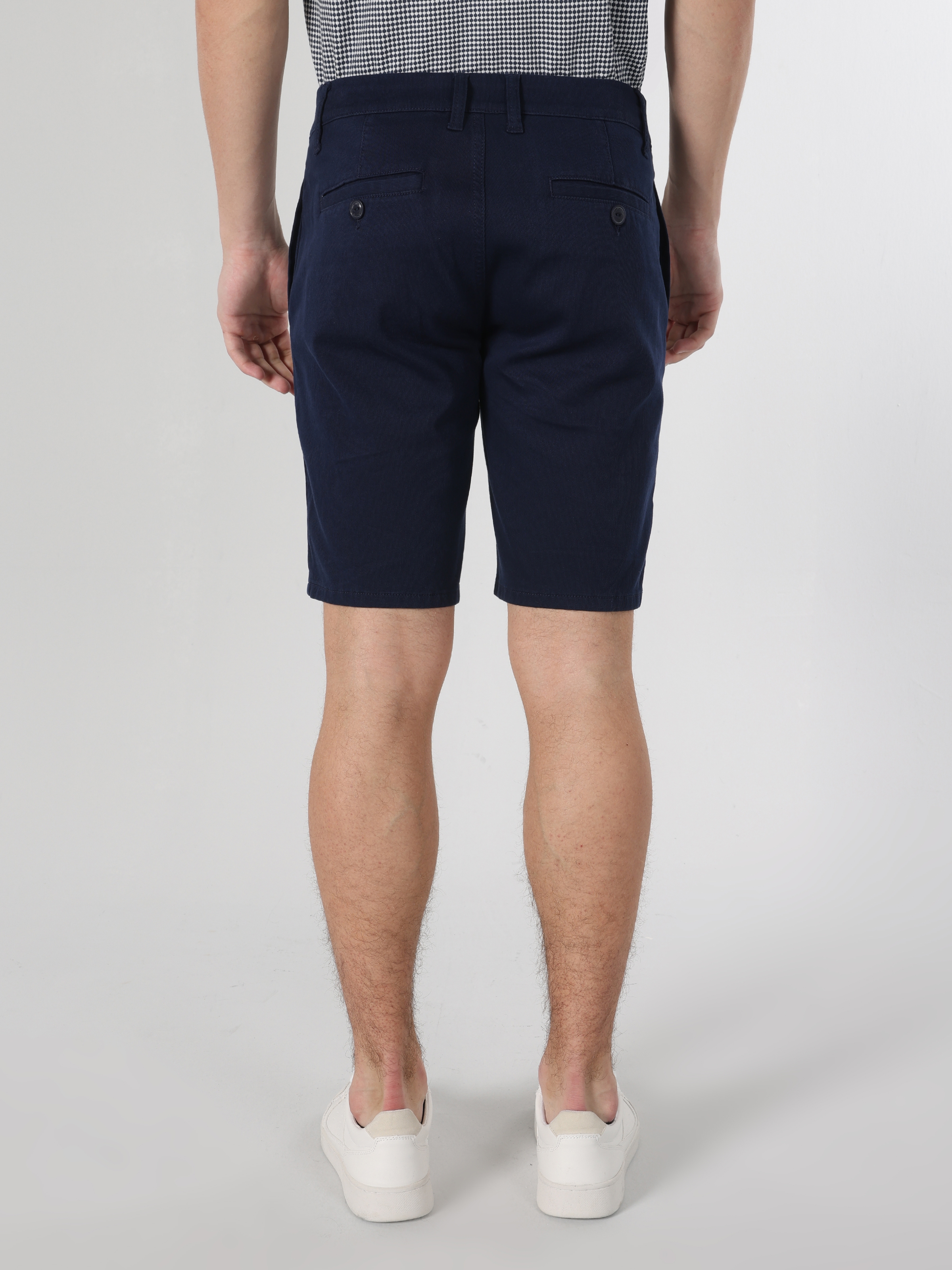 Afișați detalii pentru Short / Pantaloni Scurti De Barbati Albastru Marin Regular Fit  CL1063666